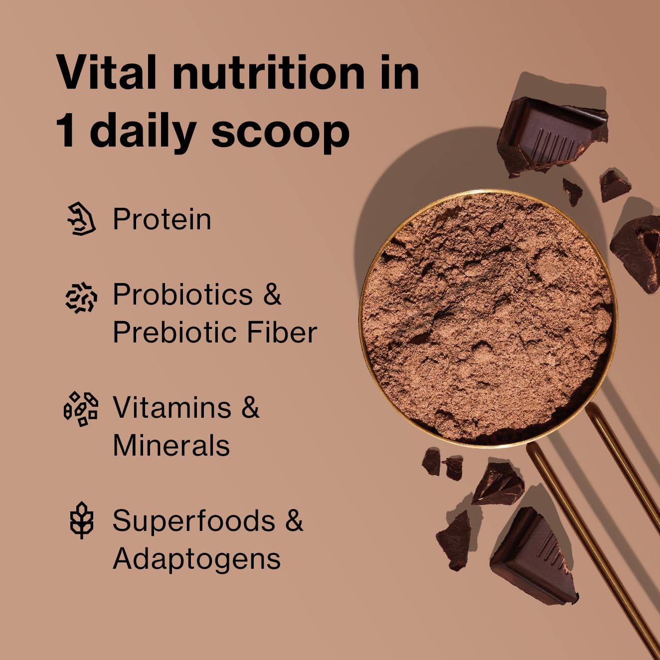 Shakeology 0g Added Sugar Chocolate Whey Protein Powder – Gluten-Free, Supports Weight Loss, Lean Muscle, Gut Health (30 Servings)