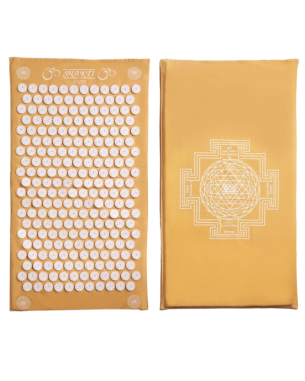 ShaktiMat Classic Acupressure Mat, Yellow – Light Intensity | Relieves Stress & Tension, Promotes Relaxation & Focus | Similar to Acupuncture, No Needles Required | FSA/HSA Eligible