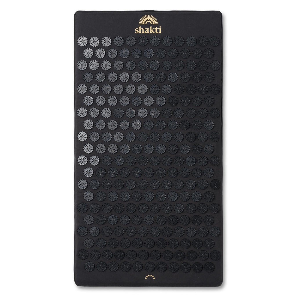 ShaktiMat Premium Acupressure Mat – Level 1 Intensity, Shakti Black