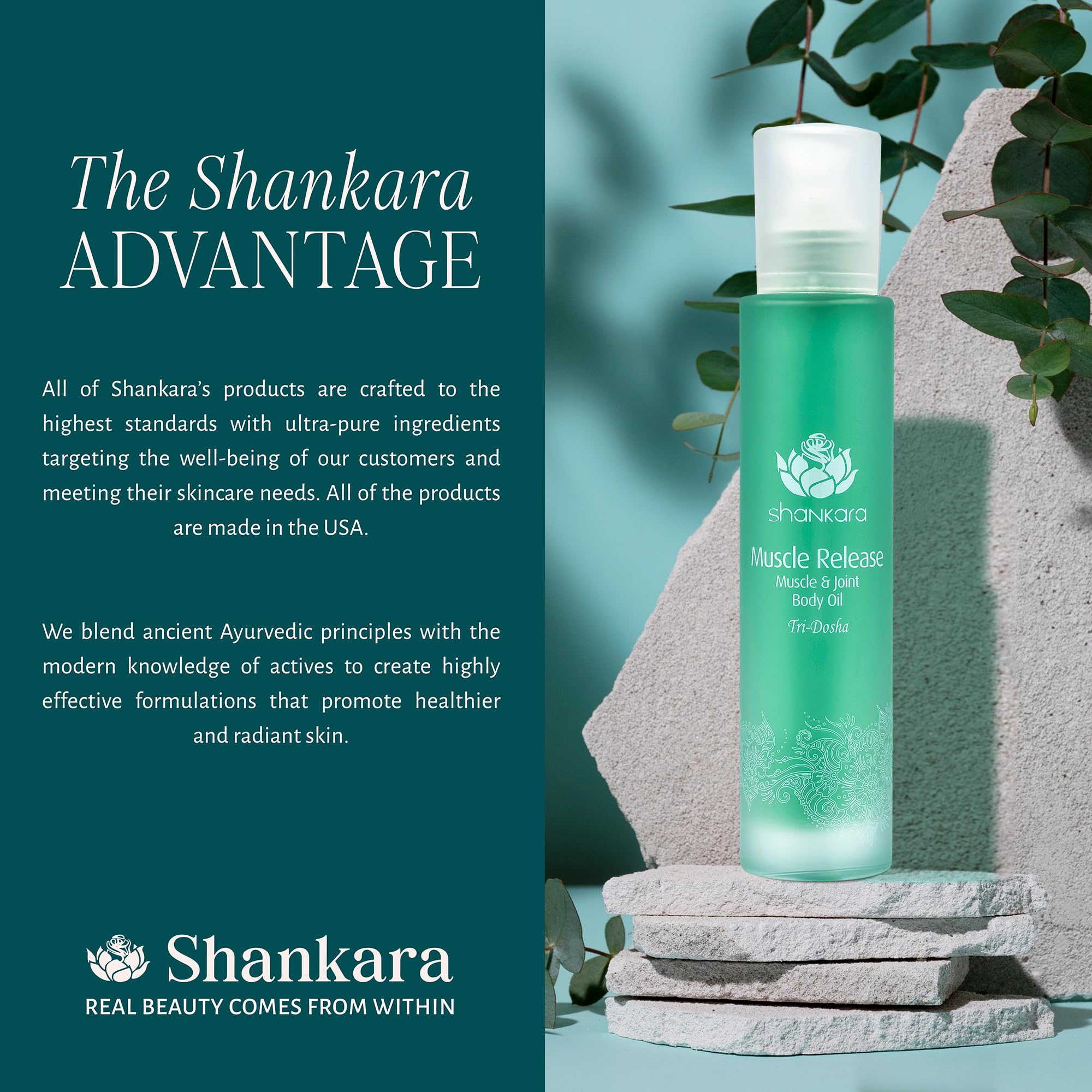Shankara Massage Oil for Sore Muscle Relief – Lavender & Arnica (100 ml)