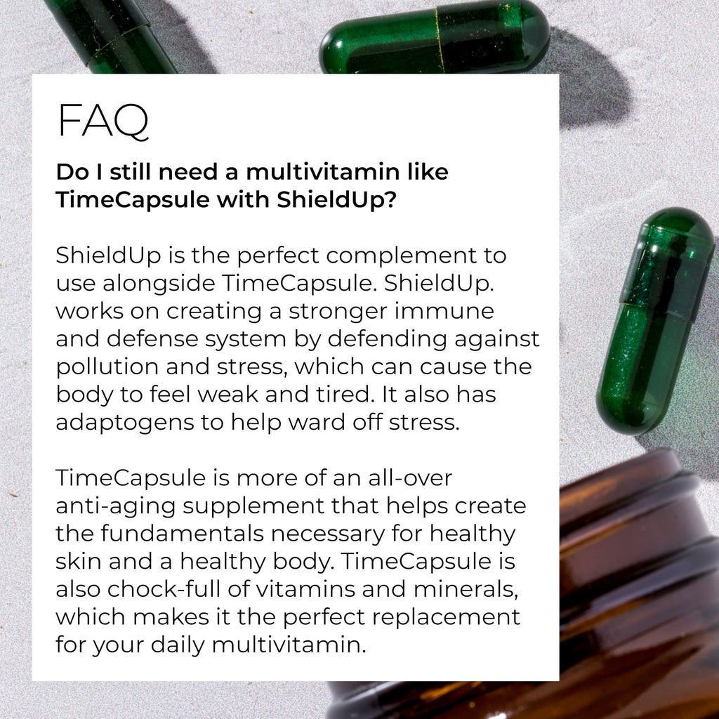 Hush & Hush ShieldUp – Immune Booster Energy Supplement | Vitamin C, Matcha, Maca & Turmeric | 60 Capsules | Vegan & Gluten Free