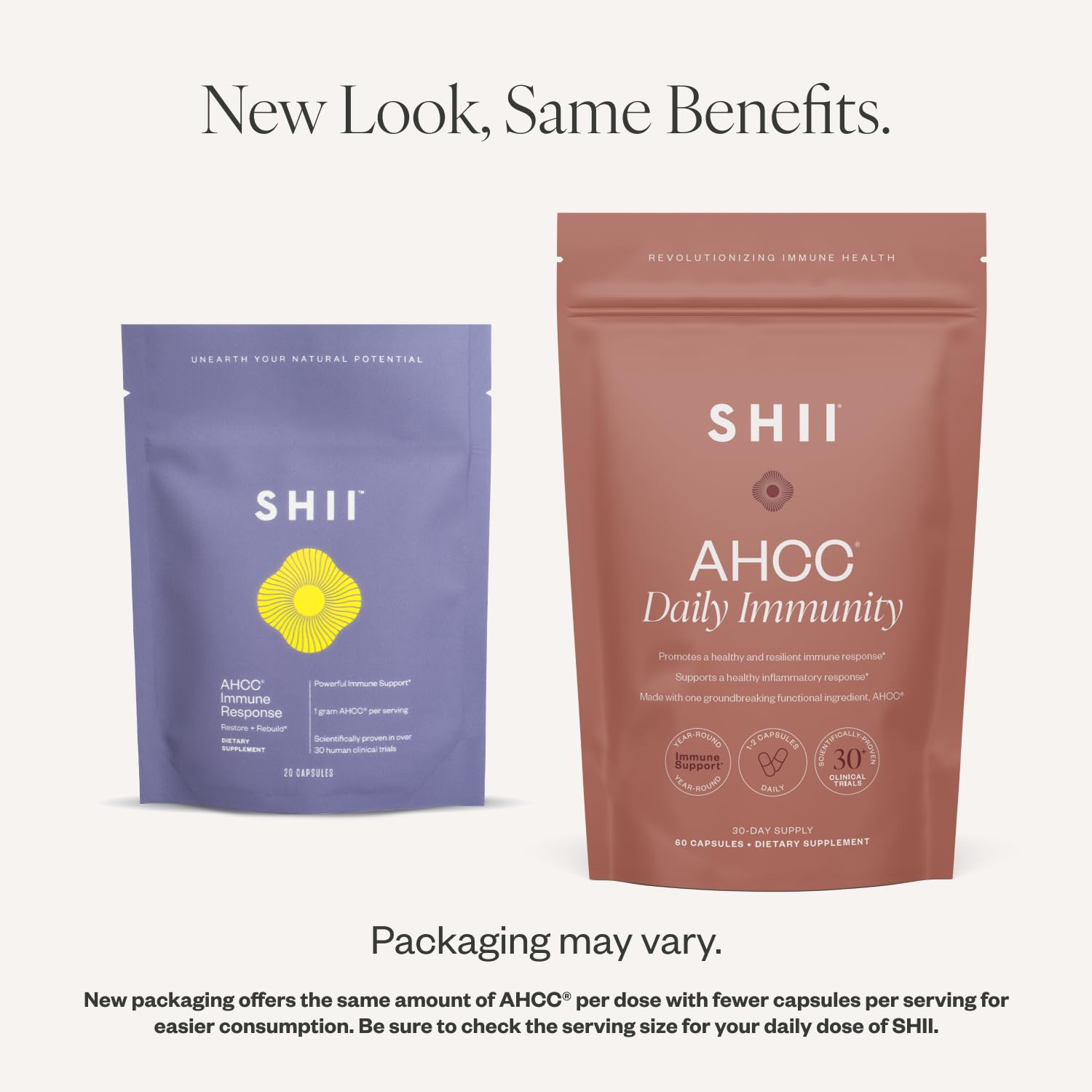 SHII AHCC Daily Immunity – 30-Day Supply | Vegan, Gluten-Free Immune Support
