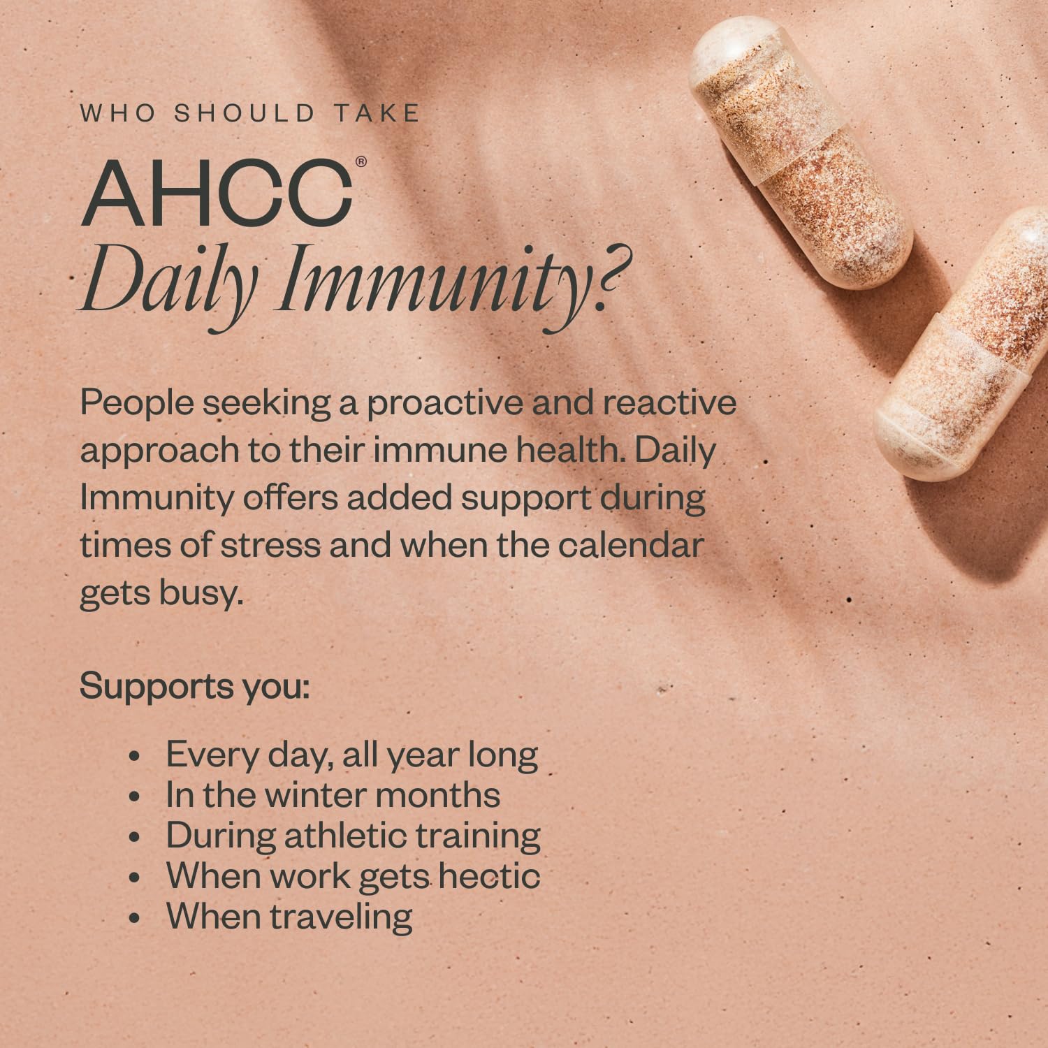 SHII AHCC Daily Immunity – 30-Day Supply | Vegan, Gluten-Free Immune Support