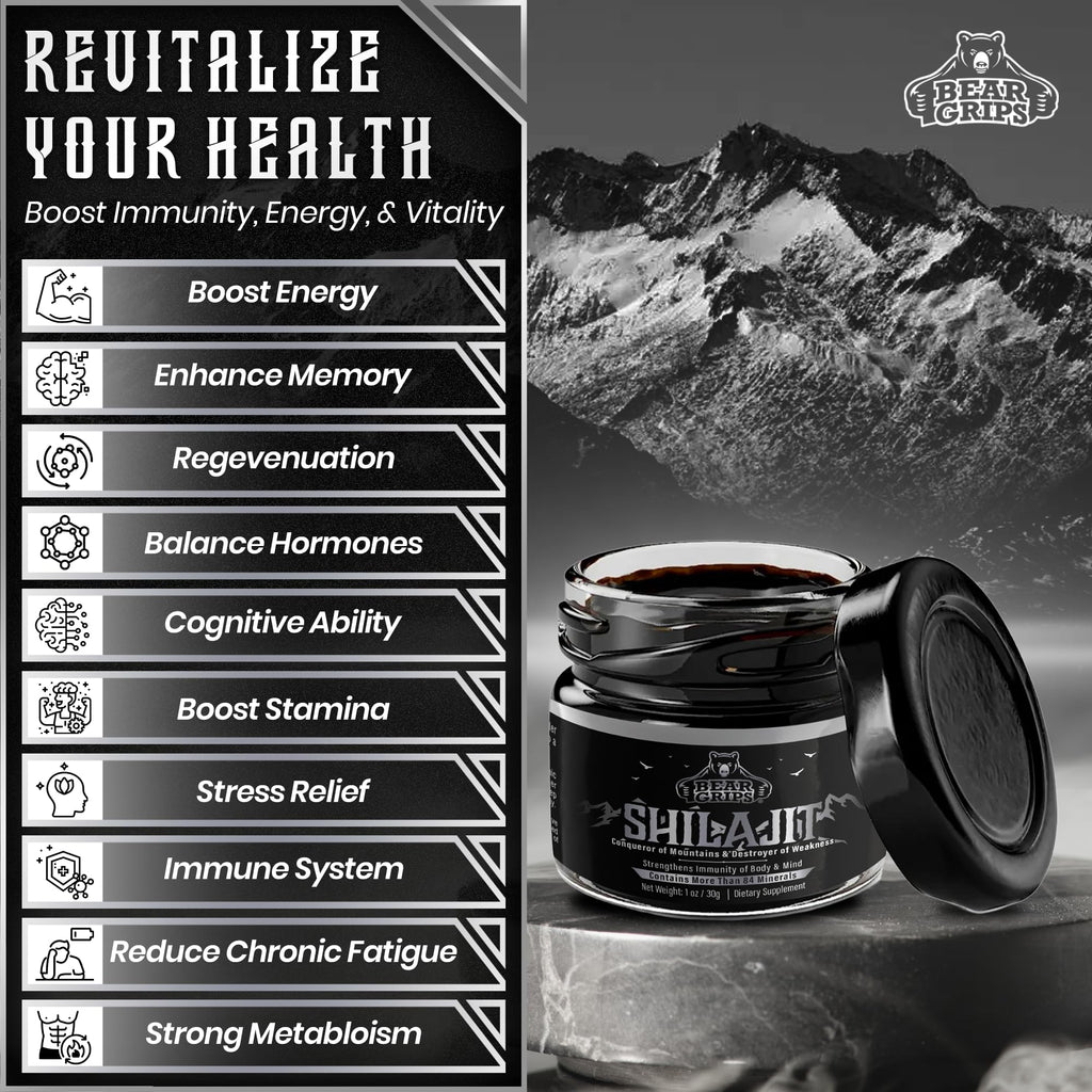 Shilajit Pure Himalayan Organic - Original Shilajit Resin 30g | 85+ Minerals & Fulvic Acid