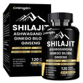 Shilajit Capsules - 1300mg per Serving with Ashwagandha | 120 Capsules