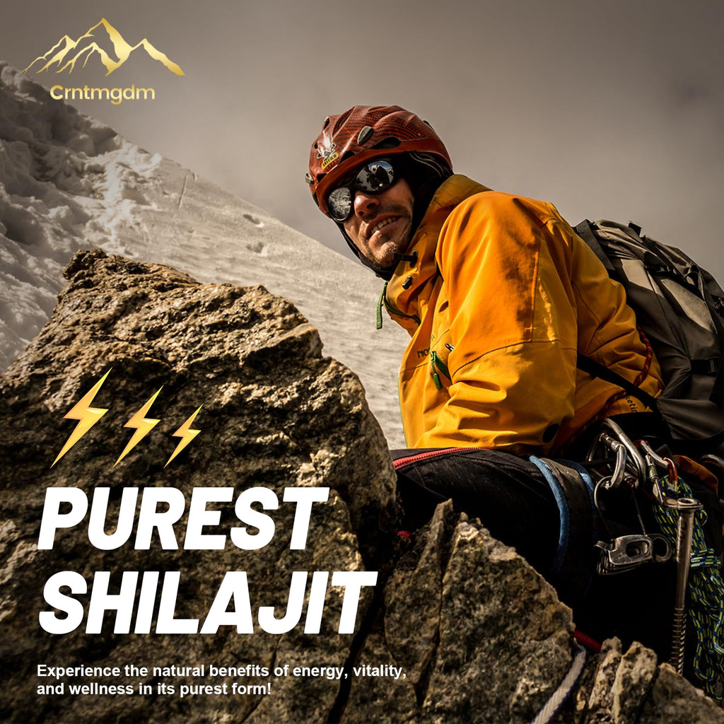 Shilajit Capsules - 1300mg per Serving with Ashwagandha | 120 Capsules