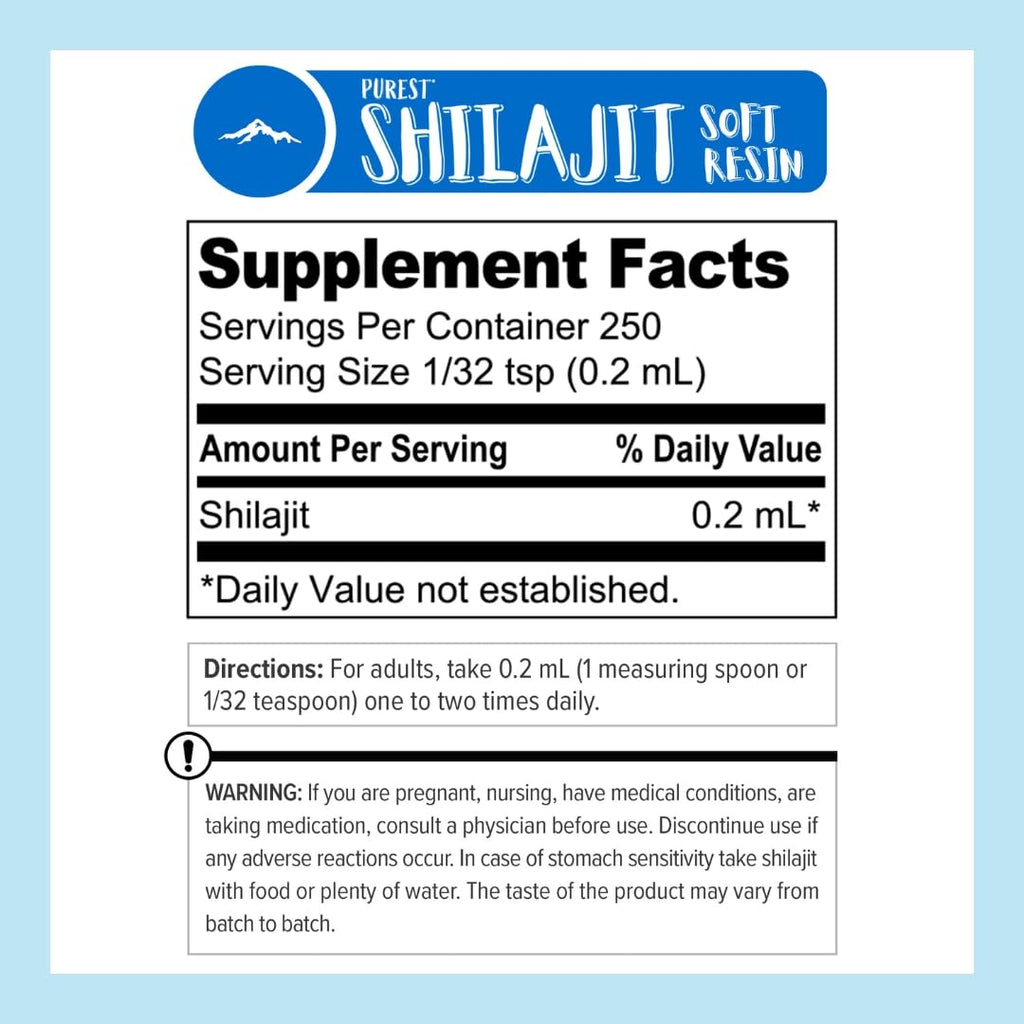 Shilajit by Pure Himalyan Shilajit ® — Grade A Himalayan Soft Resin, 50ml