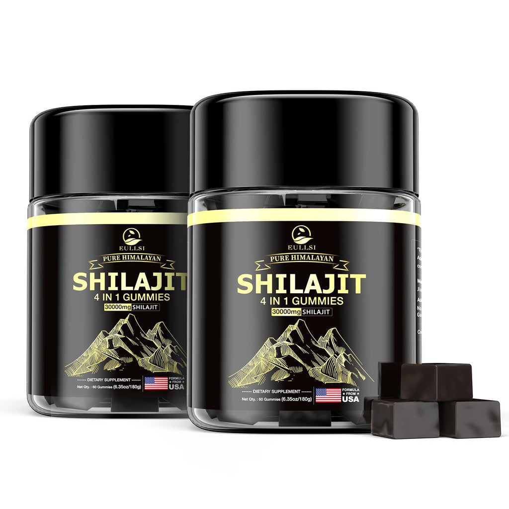 Pure Himalayan Shilajit Gummies with Ashwagandha – 120 Count