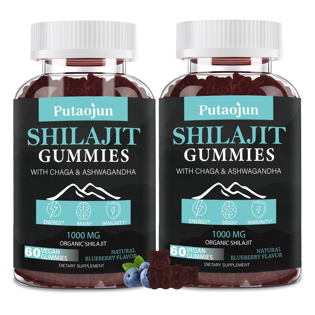 Shilajit Gummies for Men & Women | Himalayan Gold – 1000mg Shilajit, 3rd Party Tested