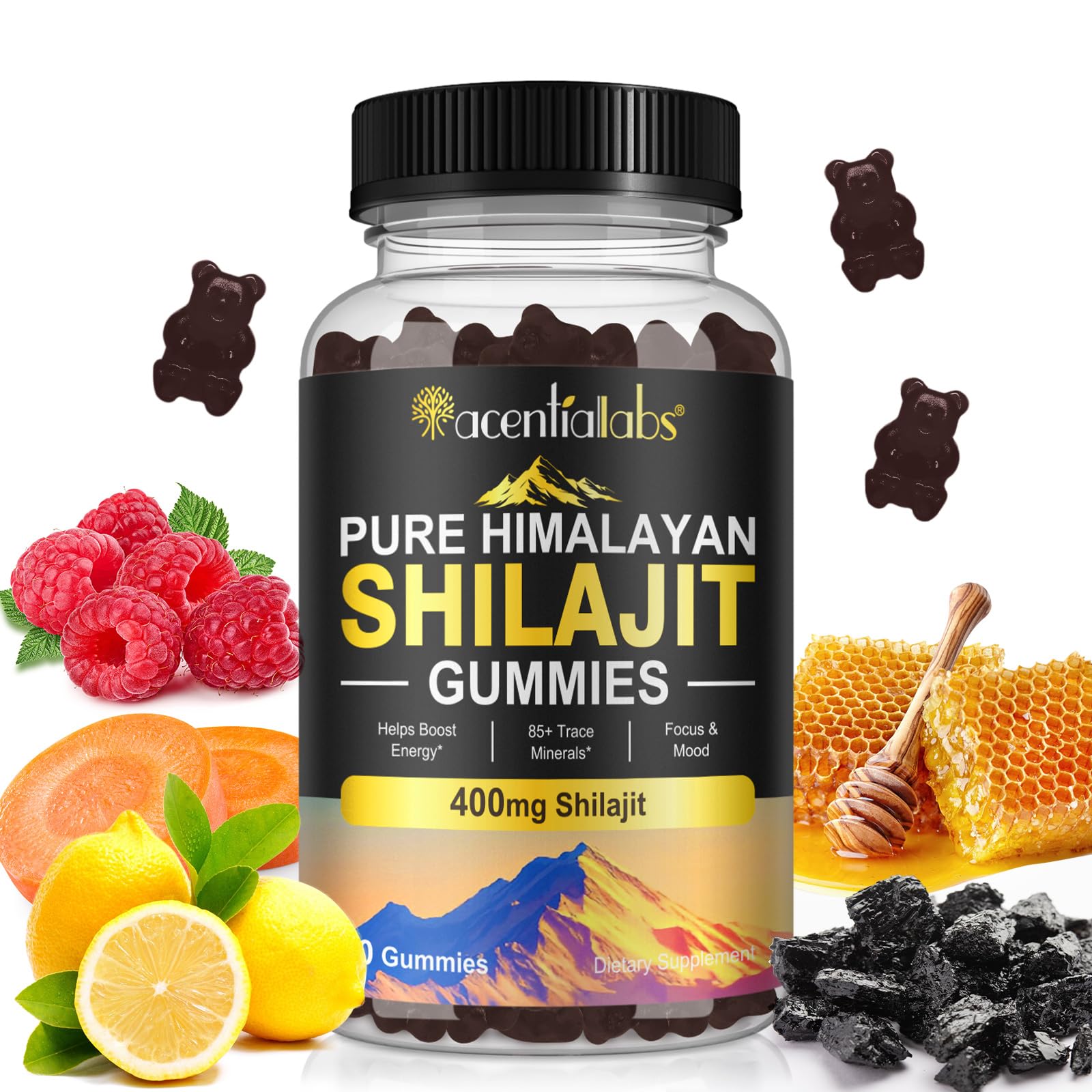 Shilajit Gummies - Pure Himalayan Shilajit, 400 mg, 85+ Minerals