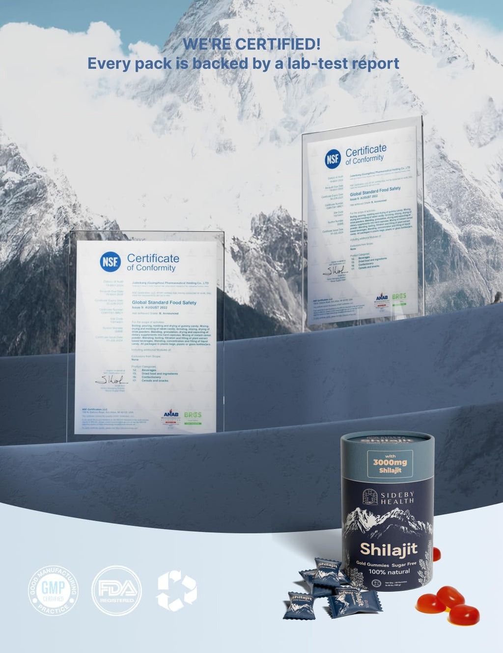 Shilajit Gummies – 3000mg Platinum-Grade Shilajit for Men & Women