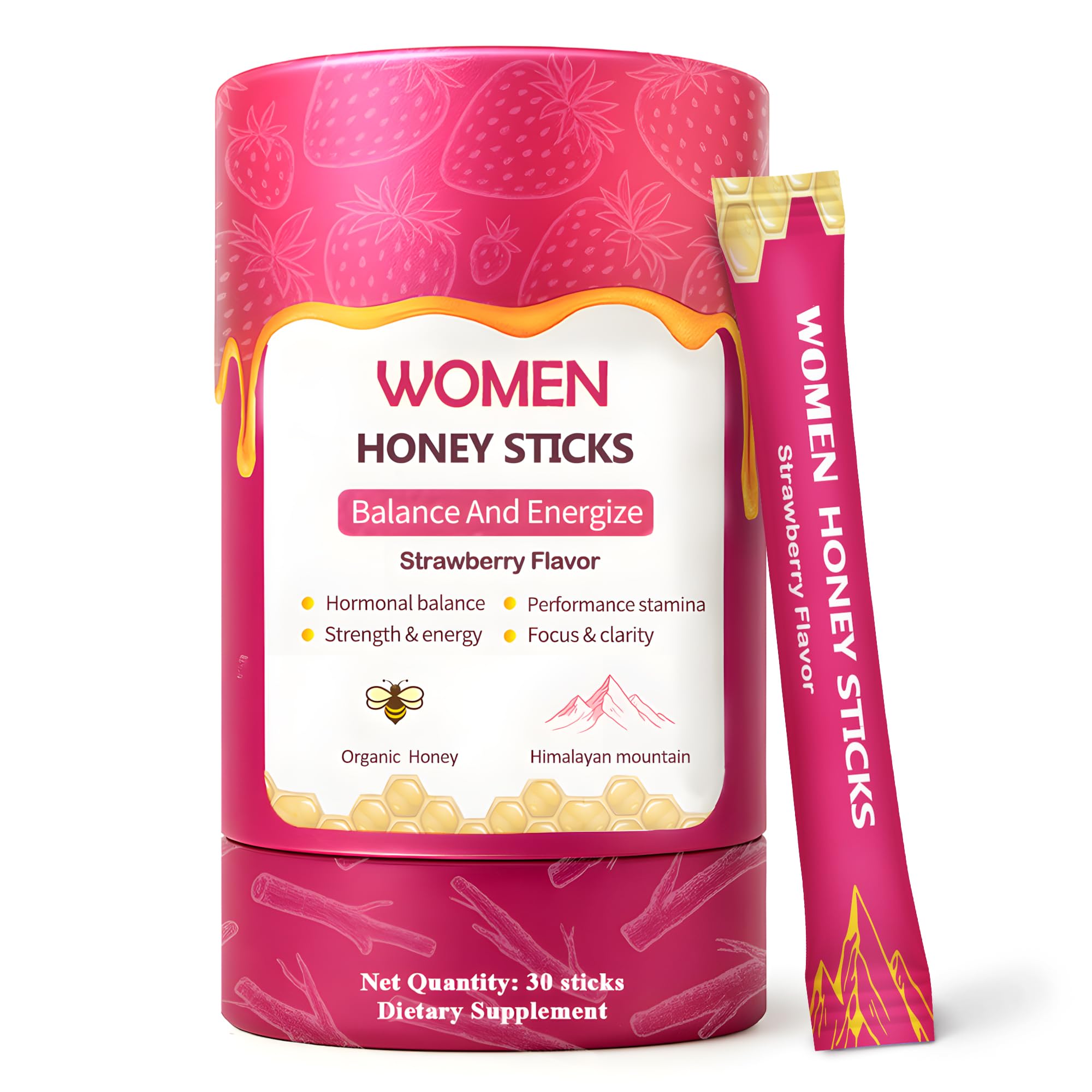 Shilajit Honey Sticks for Women – Hormonal Balance, Energy & Focus | 30 Count