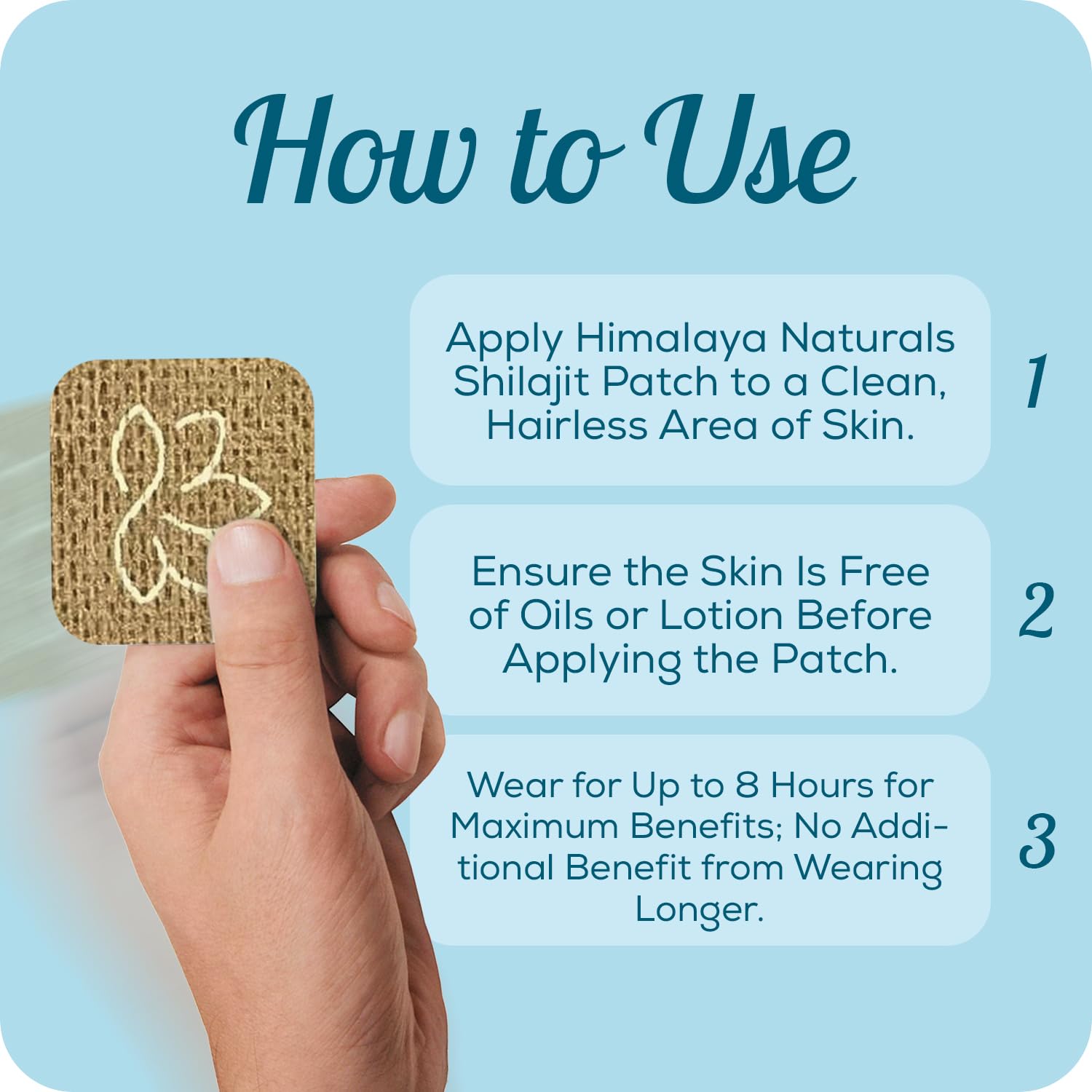 Shilajit Patches - Pure Organic Shilajit for Wellness (30-Day Supply)