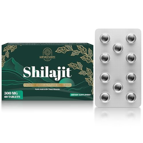 30,000 MG Shilajit Tablets – Himalayan Organic, 60 Count | Fulvic Acid & 85+ Minerals | Lab Tested