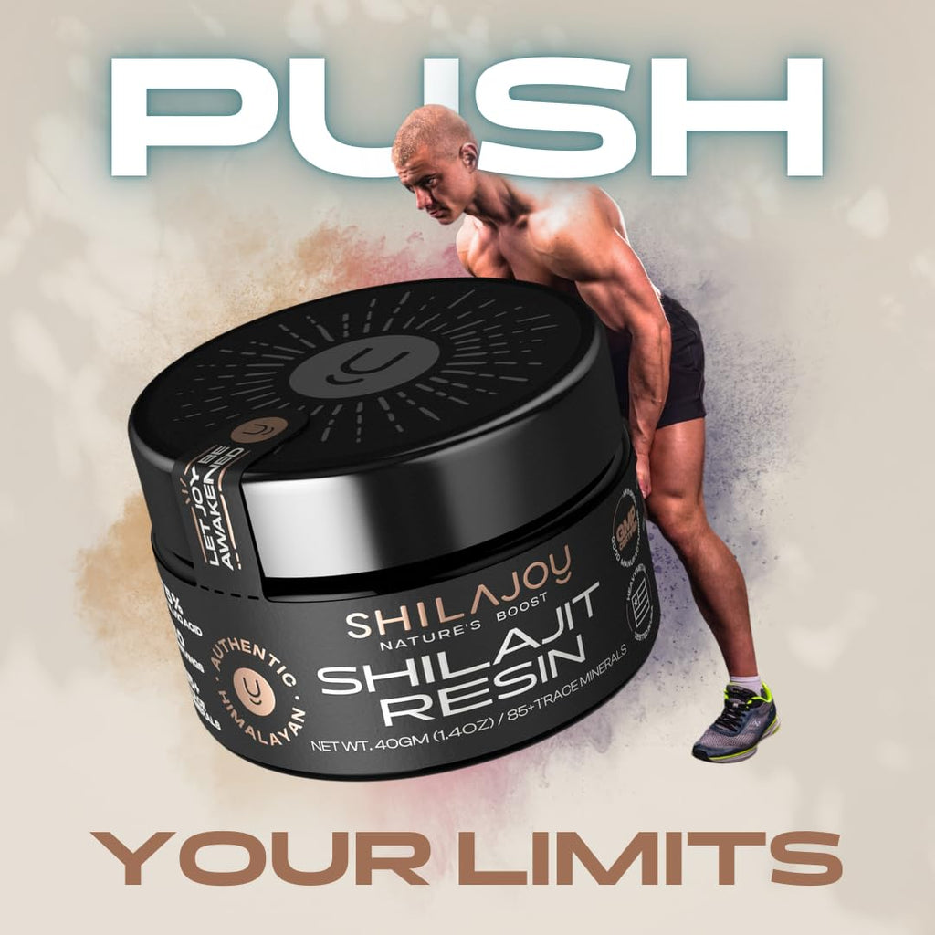 SHILAJOY Shilajit Resin – Pure Himalayan Shilajit, 75%+ Fulvic Acid, 85+ Minerals, Lab Tested, Energy & Immune Support (80g)