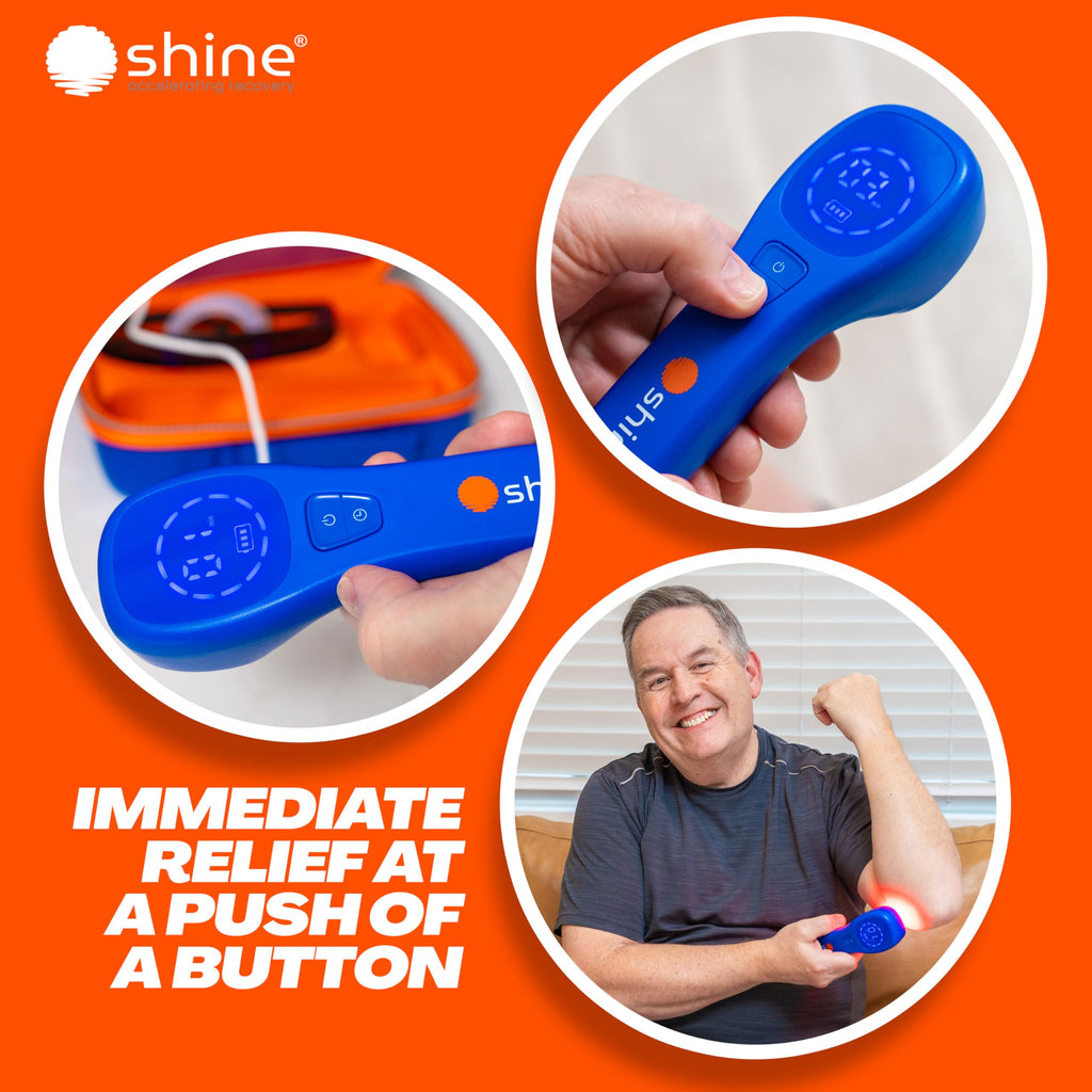 SHINE Relief DEEP RED/NIR Plus – 660nm & 850nm Light Therapy for Skin Health & Recovery