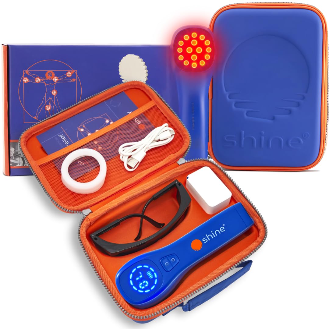 SHINE Relief DEEP RED/NIR Plus – 660nm & 850nm Light Therapy for Skin Health & Recovery