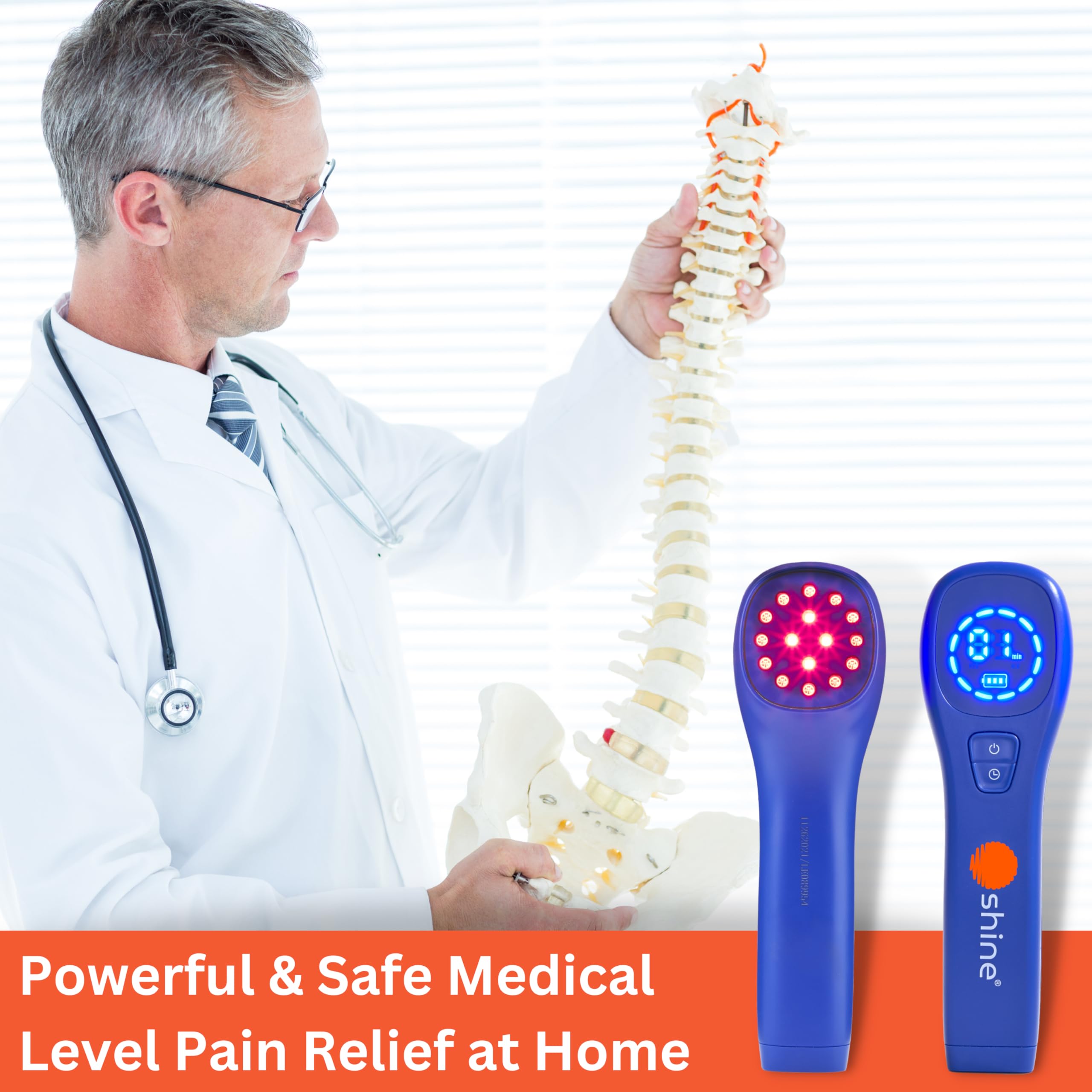 SHINE Relief DEEP RED/NIR Plus – 660nm & 850nm Light Therapy for Skin Health & Recovery