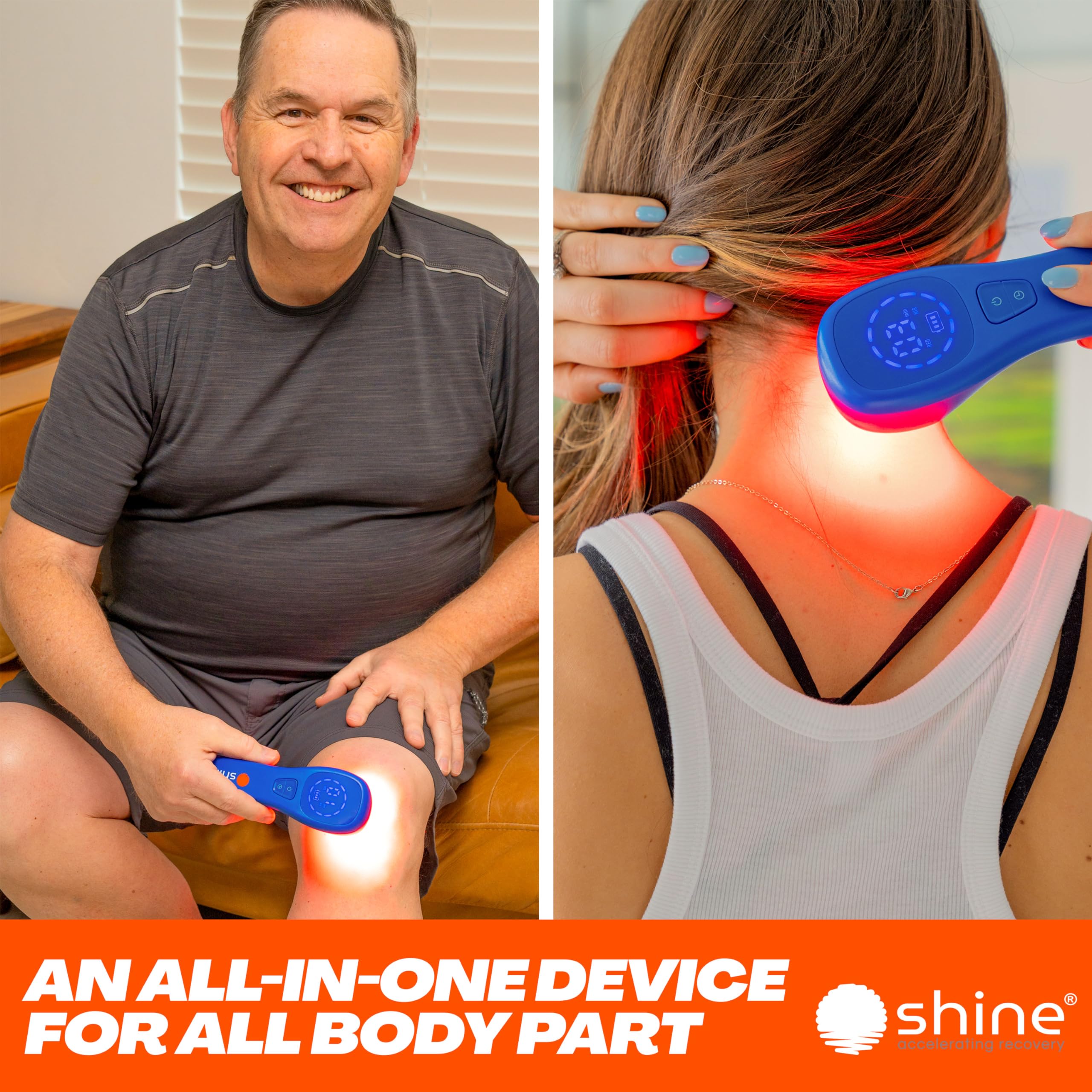 SHINE Relief DEEP RED/NIR Plus – 660nm & 850nm Light Therapy for Skin Health & Recovery