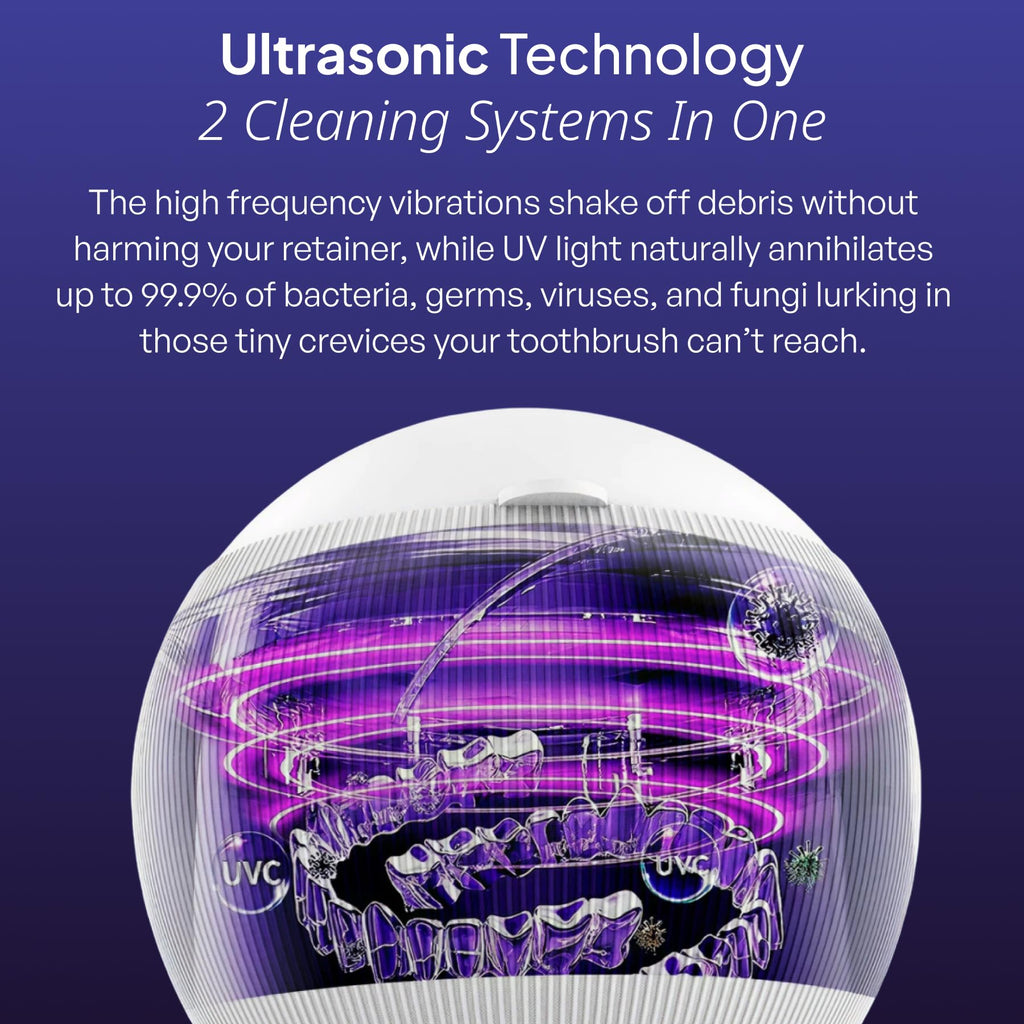 Swissklip ShinePod Ultrasonic Cleaning Pod | Retainer, Aligner & Mouth Guard Cleaner