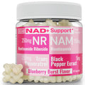 SHIZAM Nicotinamide Riboside NR NAM Resveratrol Gummies – NAD+ Boost (1000mg) with Niacinamide B3