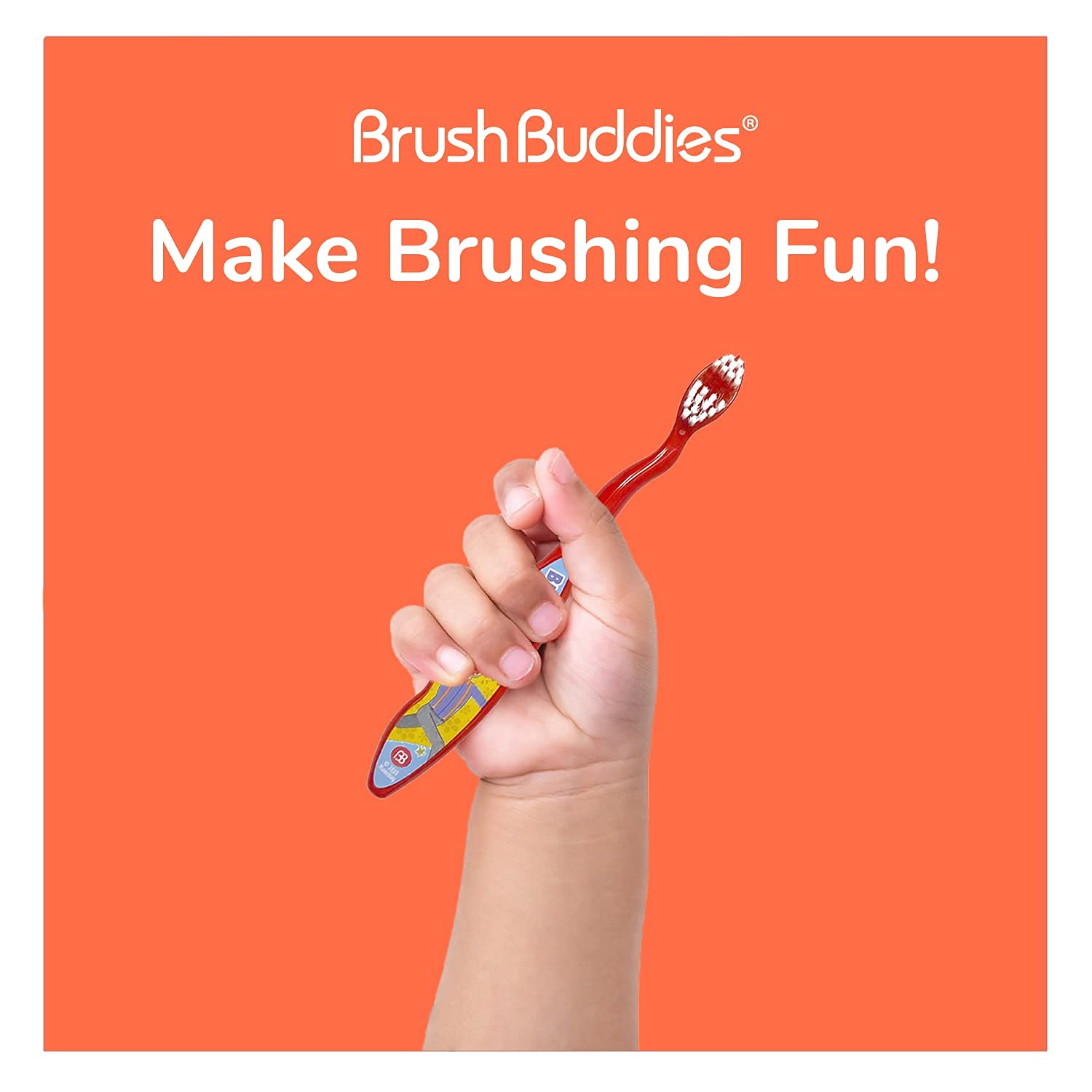 Brush Buddies 2 Piece Shopkins Toothbrush – Kids' Soft Bristle Set