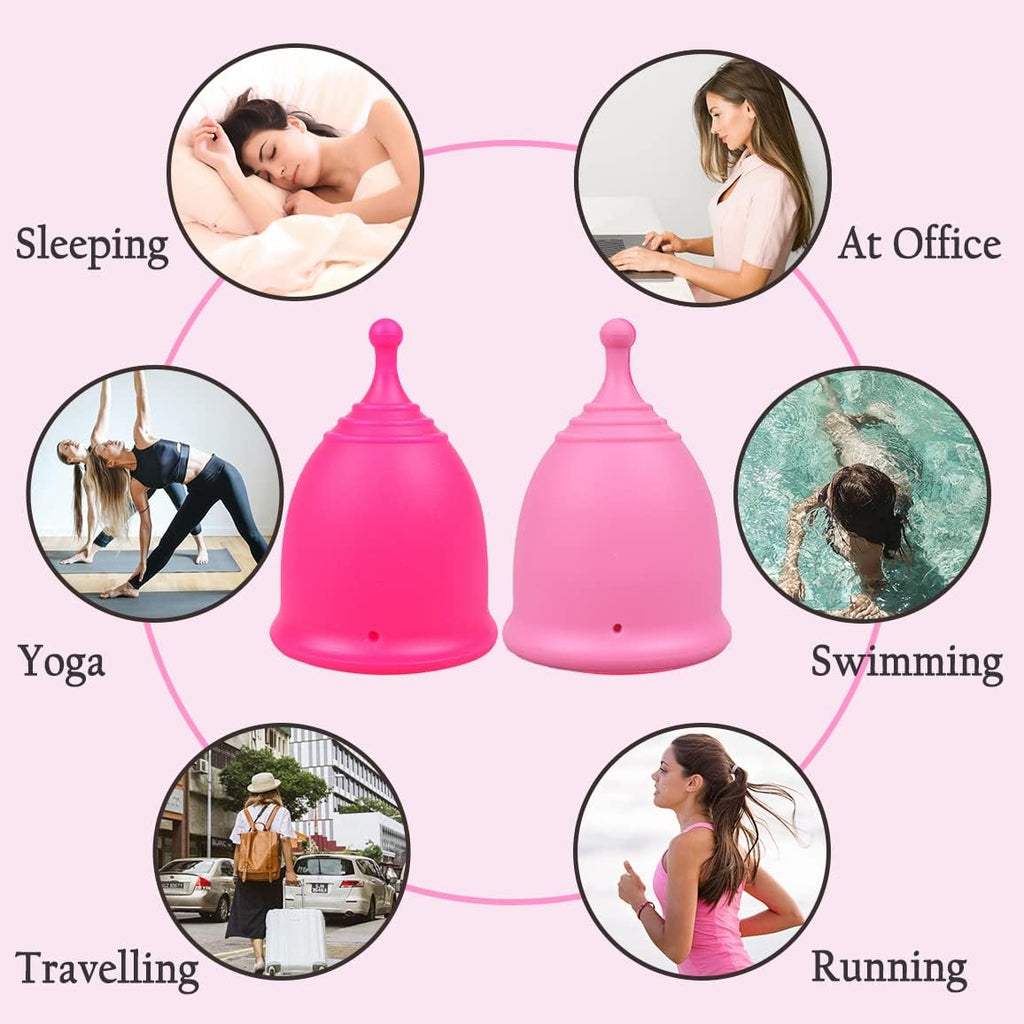 SHORDY Menstrual Cups Set of 2 – Small & Large, Reusable & Eco-Friendly