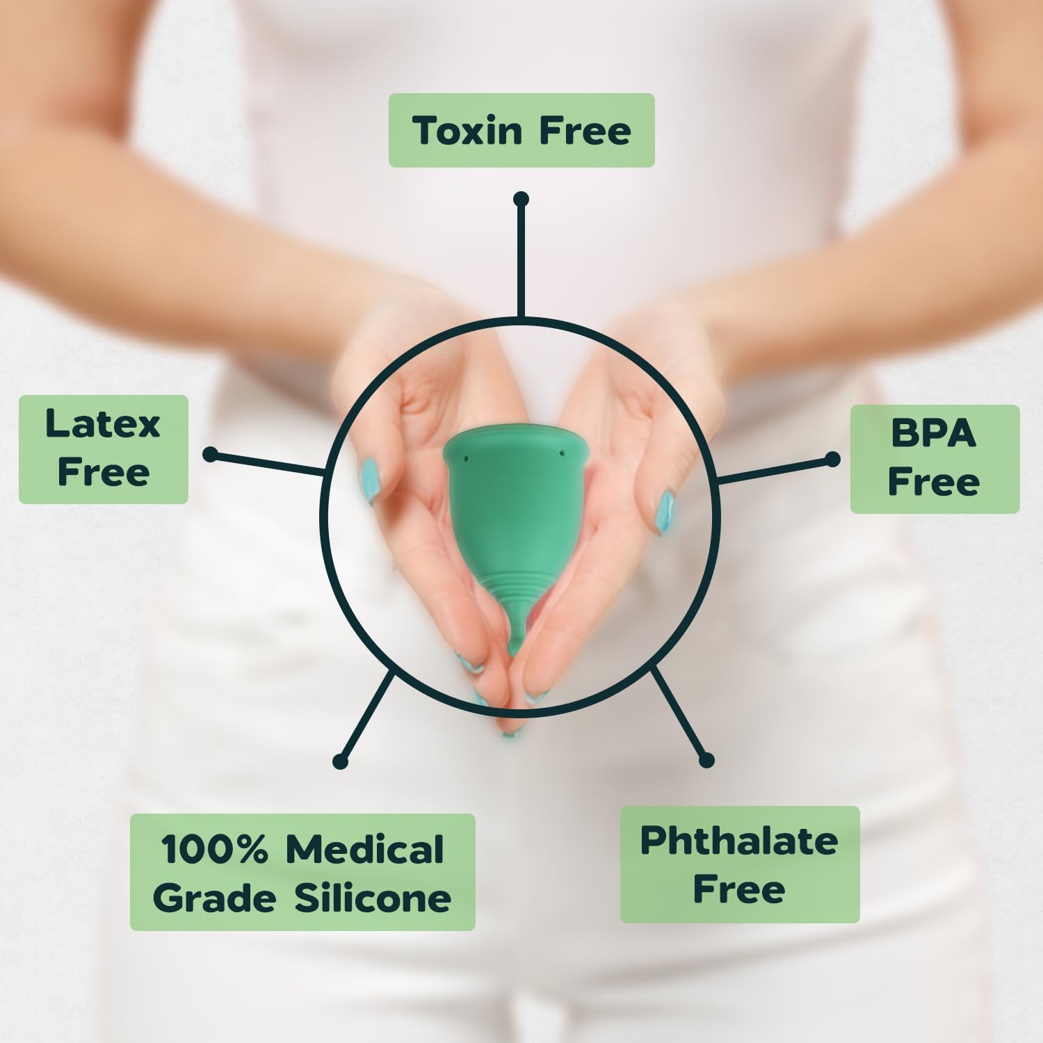 SHORDY Reusable Menstrual Cups (Small & Large) – 100% Silicone