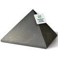Shungite World Authentic Shungite Pyramid 150 mm – Chakra Energy & Grounding