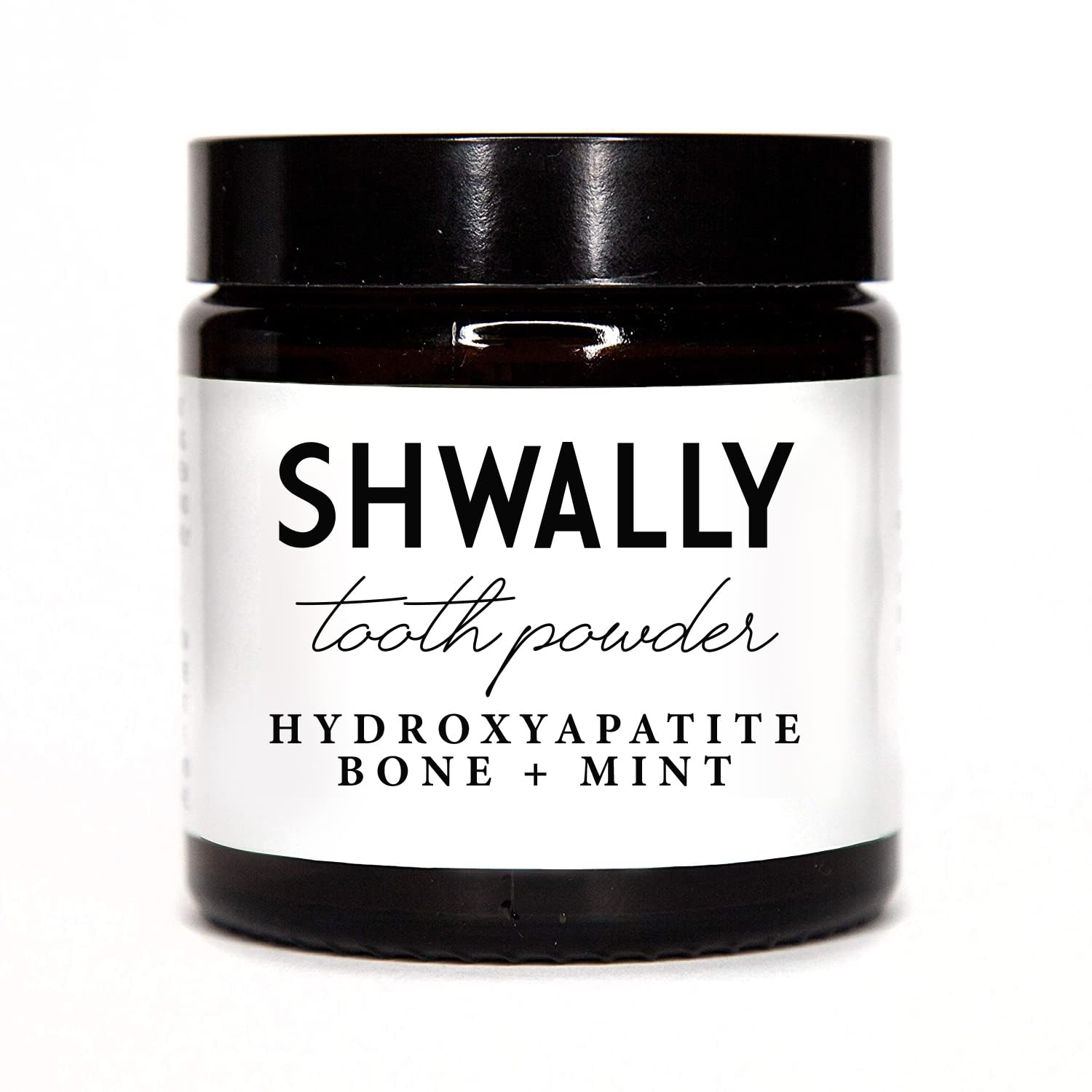 Shwally Fluoride-Free Tooth Powder with Hydroxyapatite & Eggshell - Peppermint 4 oz