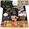 SHYSHINY Witchcraft Supplies Kit – 150-Pack Wiccan Tools, Dried Herbs & Crystals
