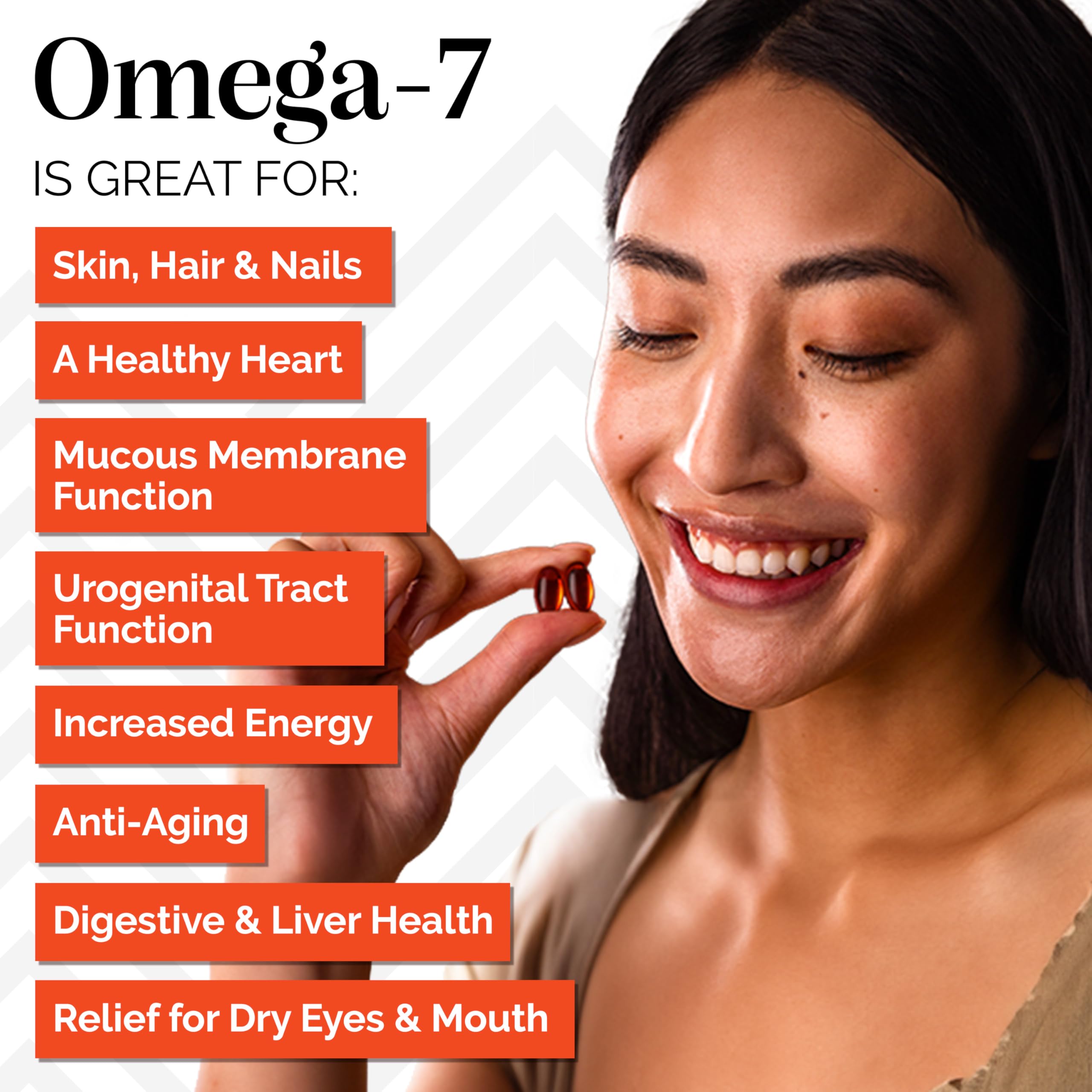 Sibu Sea Buckthorn Omega-7 Softgels – 60-Day Refill Sachet for Healthy Skin, Hair & Nails