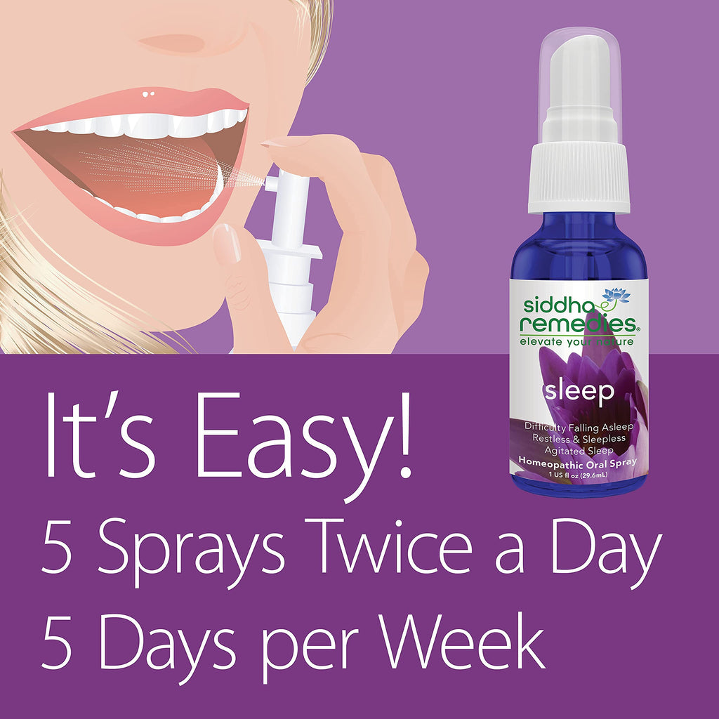 Siddha Sleep Aid Spray – Natural Sleep for Adults & Kids | Homeopathic Remedy