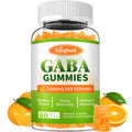 Sijigood GABA Gummies for Adults – Relaxation, Zzz & Mood Support | Sugar-Free Orange Gummies with L-Theanine, 5-HTP & Vitamin D3 | 60 Count