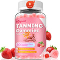 SijiGood Tanning Gummies - Sugar Free Self Tanning for Women & Men, Strawberry Flavor (60 Count)