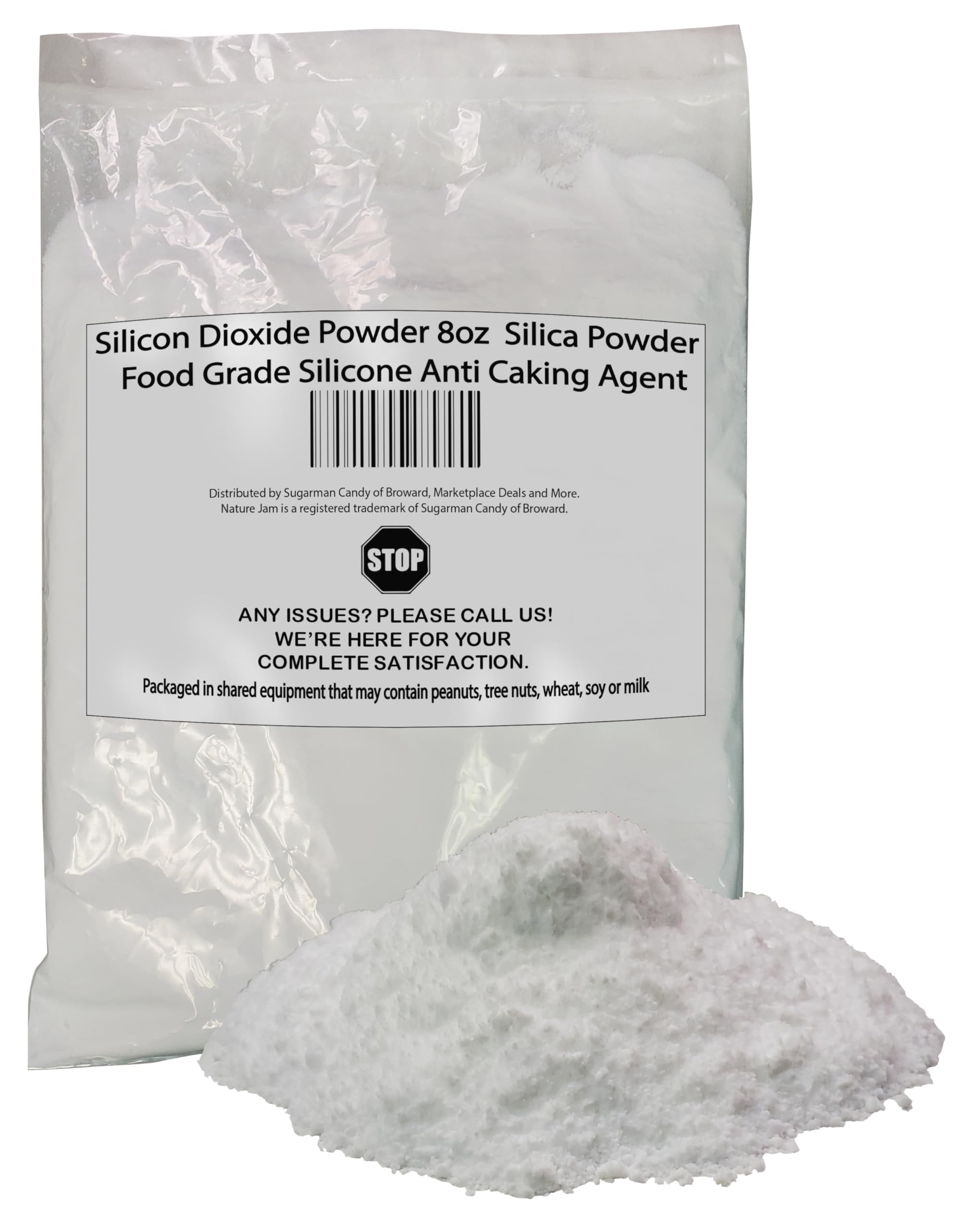 Sil silicon Dioxide Powder 8oz | Silica Powder | Food Grade Anti-Caking Agent