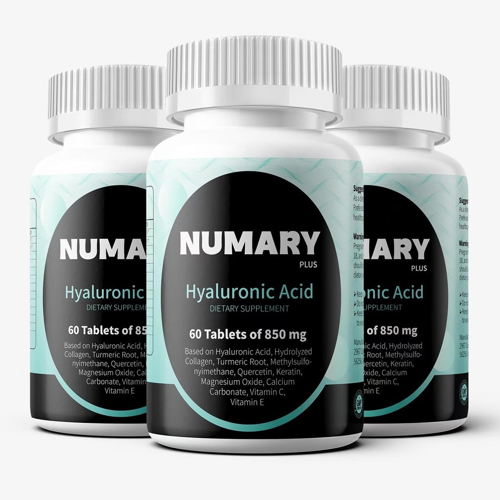 SILKMYST Hyaluronic Acid with Hydrolyzed Collagen, Turmeric, MSM & Vitamin C – 180 Tablets (6-Month Supply)