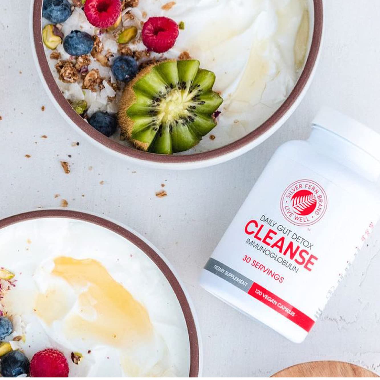 Silver Fern Cleanse – Daily Gut Support with IgG, IgA & IgM | 2 Bottles, 60 Day Supply