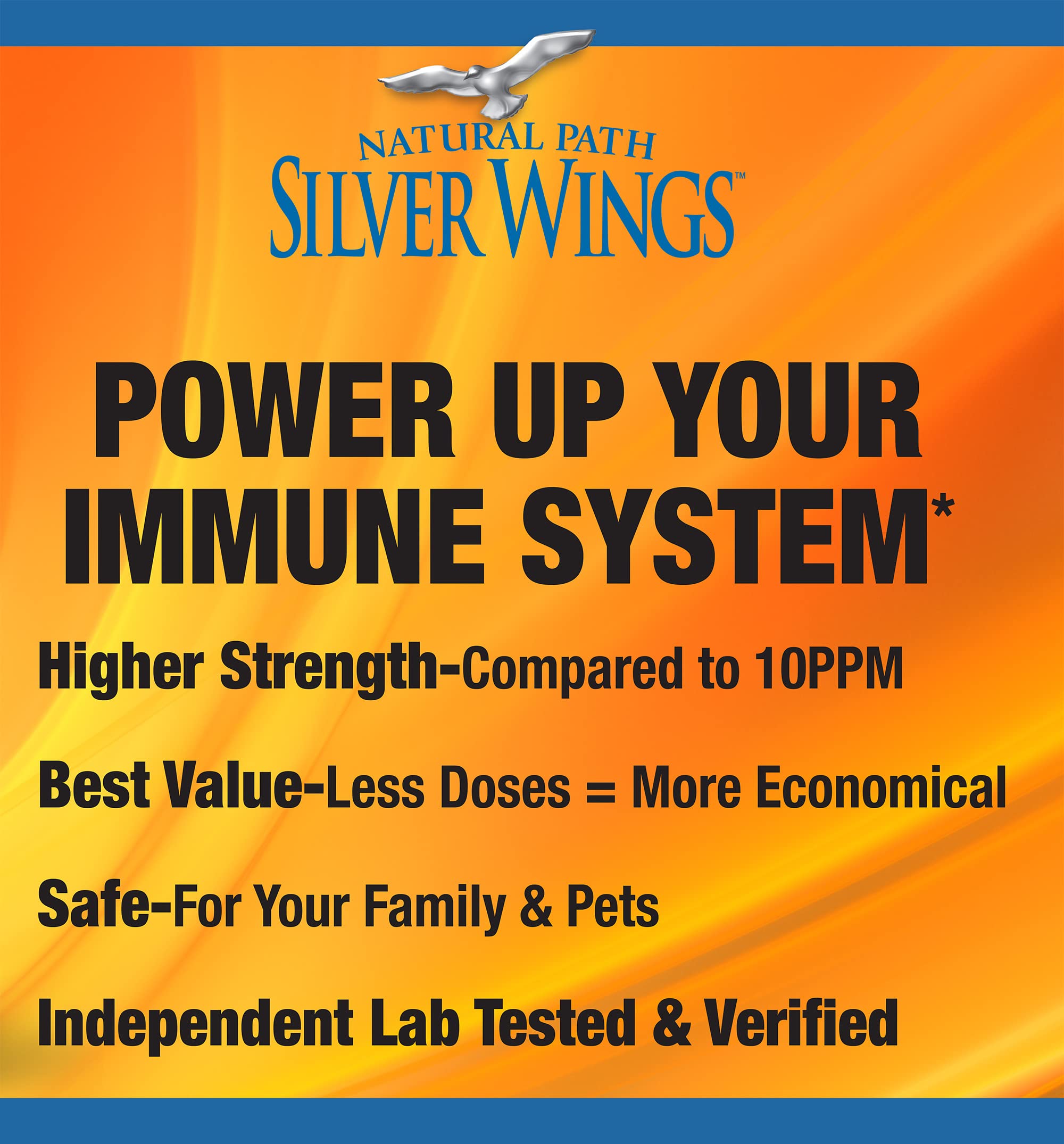 Natural Path Silver Wings: Colloidal Silver 500 ppm (1 oz) + Immune Support Plus Herbal Ointment 250 ppm (1.5 oz)