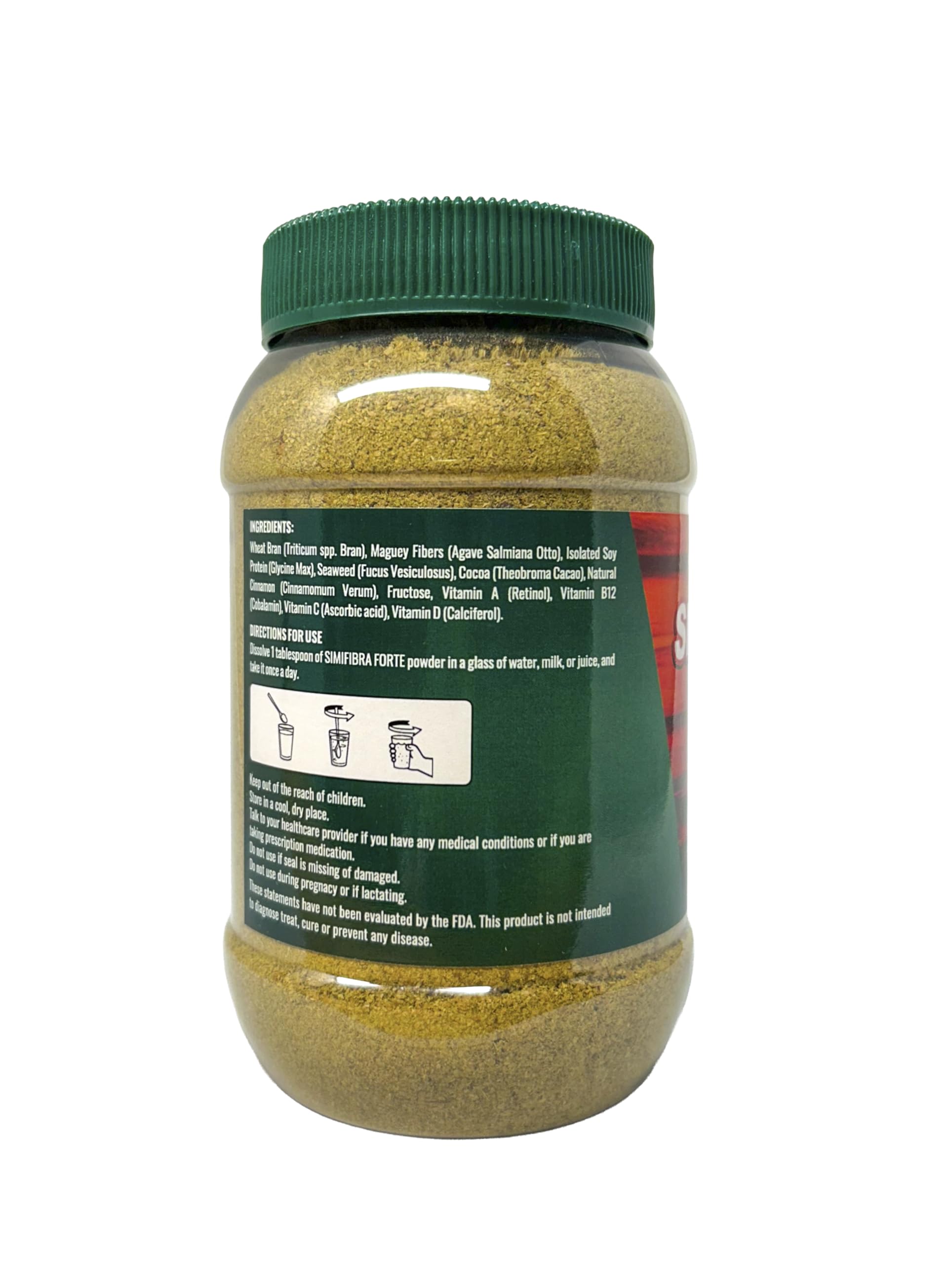 SIMIFIBRA FORTE MX – Dietary Fiber Supplement Powder, 300g | Supports Digestive Health & Weight Management