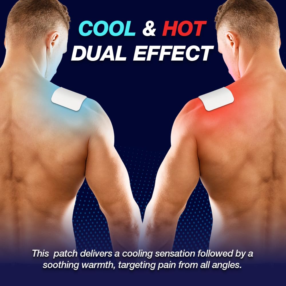 SINSINPAS AREX Cool & Hot Pain Relieving Patch – Medium, 20 Pack (200 Patches Total)
