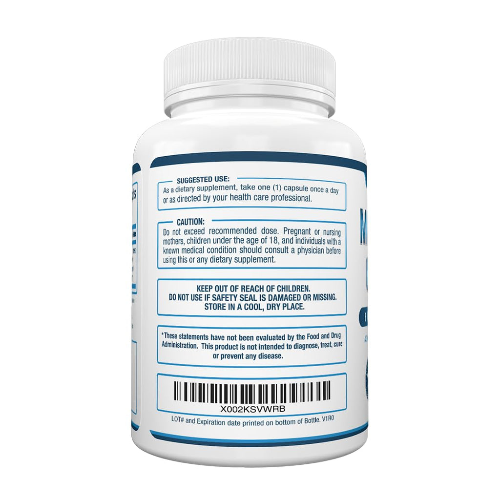 Purely Optimal Magnesium Complex — 6 Forms (Glycinate, Citrate & Malate) | Sleep, Stress & Muscle Support | 120 Caps