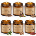 6 Pack Scented Candles Set – Long Lasting Soy Wax Aromatherapy Candles Gift for Home