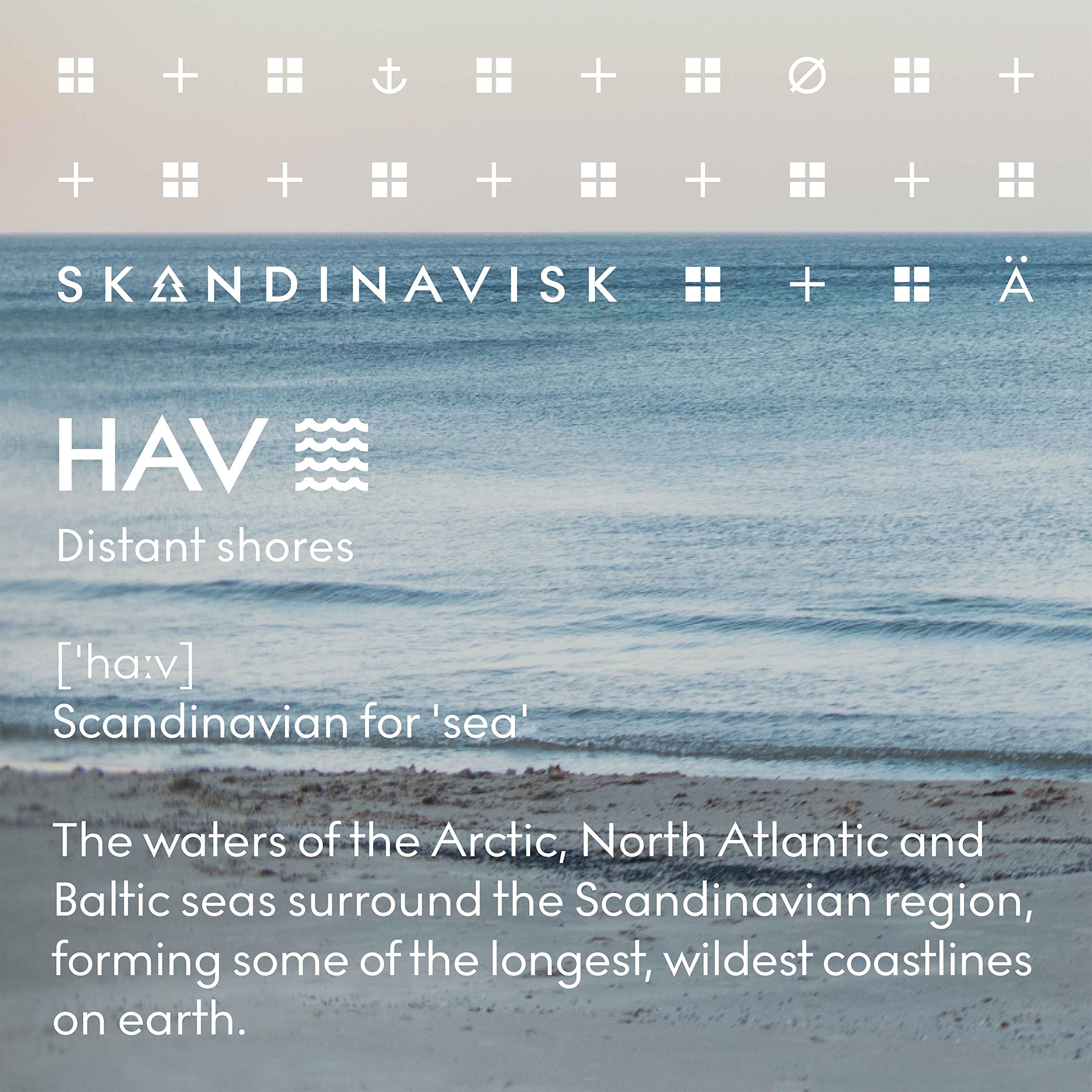 Skandinavisk HAV Sea Scent Diffuser with 8 Reeds – 3 Months