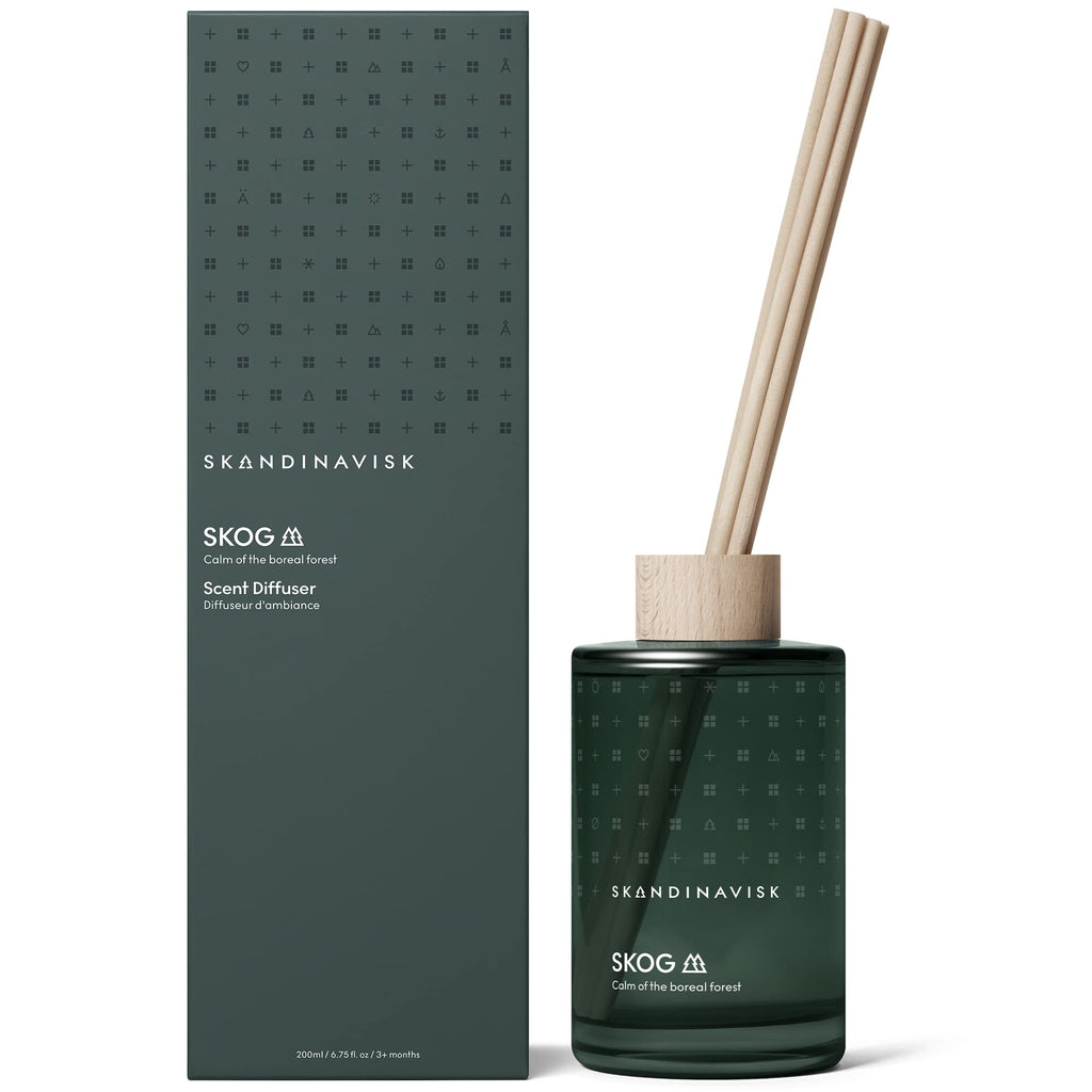 Skandinavisk Skog Forest Diffuser – 8 Reeds, 3 Months, Pine & Birch 6.75 fl oz
