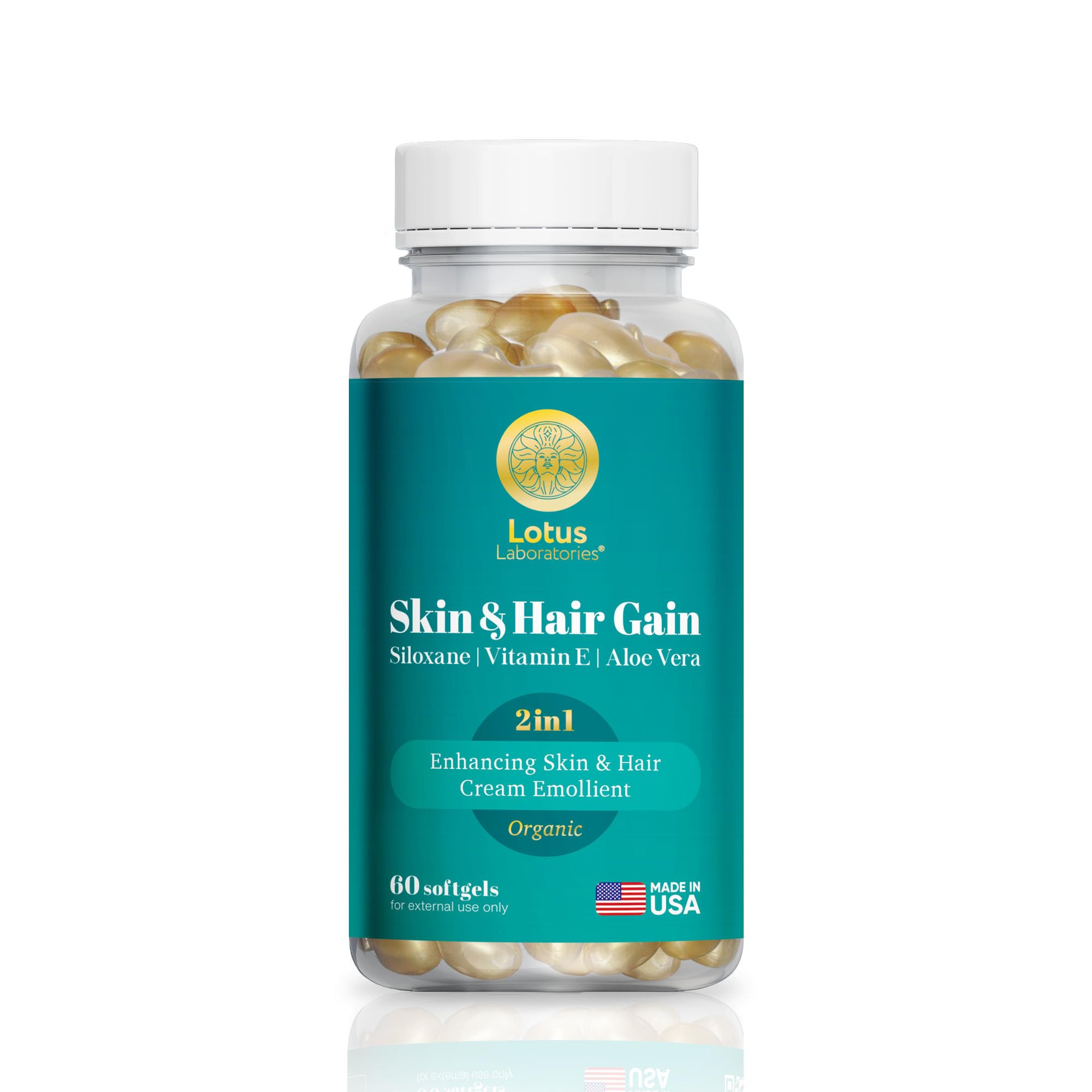 Skin & Hair Gain – 2-in-1 Topical Capsules with Vitamin E & Aloe Vera