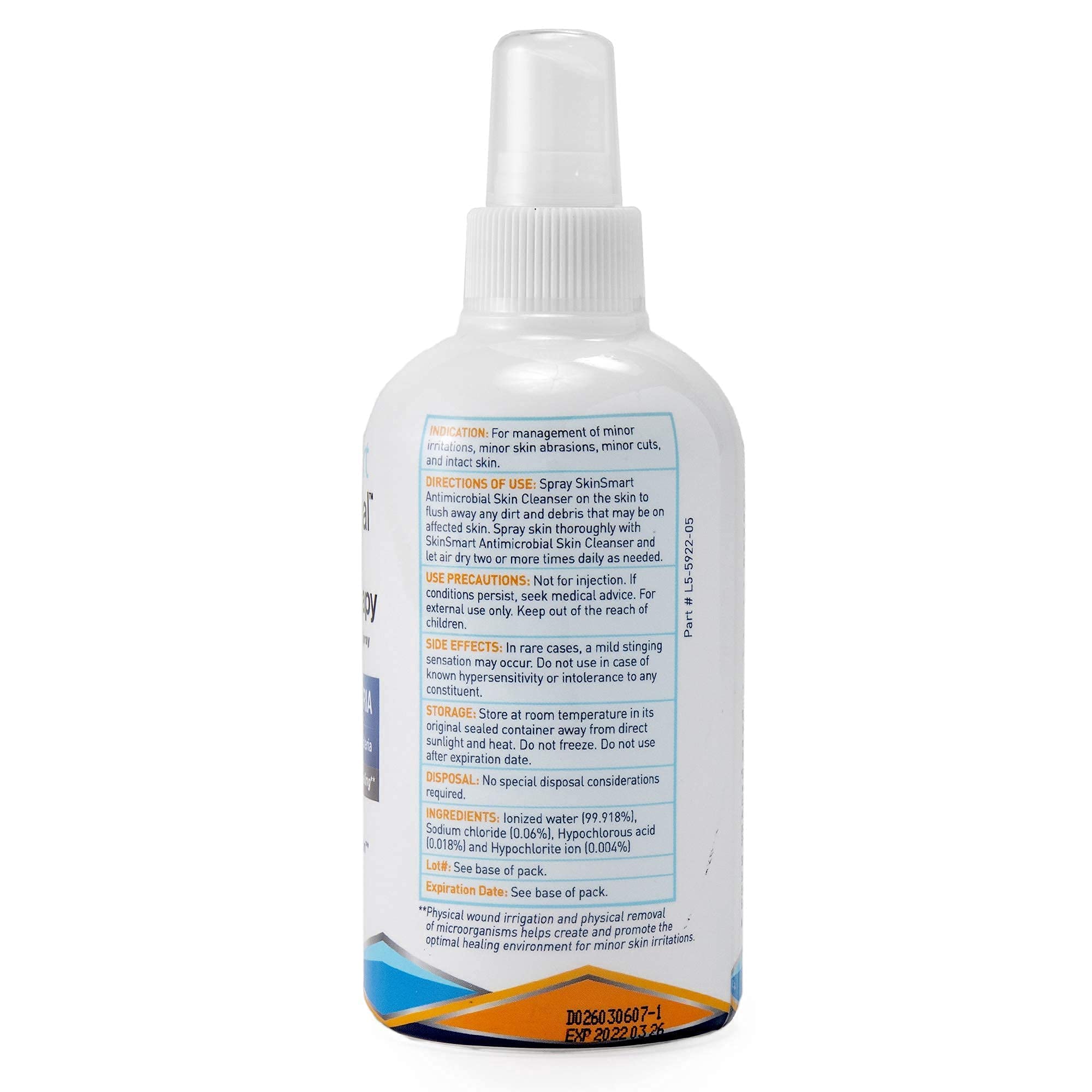 SkinSmart Antimicrobial Eczema Therapy with Hypochlorous Acid | 8 oz Clear Spray for Adults, Kids & Seniors