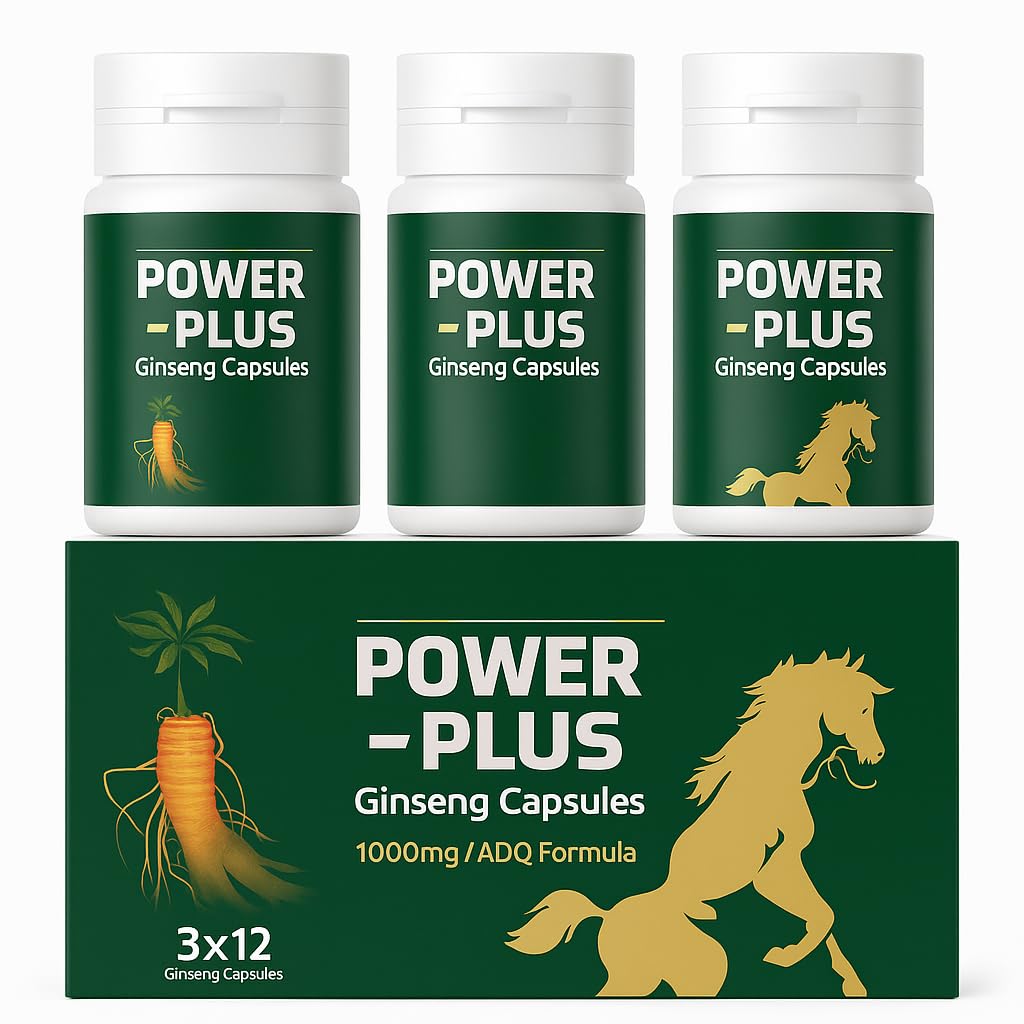 Skydia Power Plus Super - Ginseng Root Korean Red Ginseng Capsule (36 Capsule, Regular) | POWER-PLUS Botanical Blend