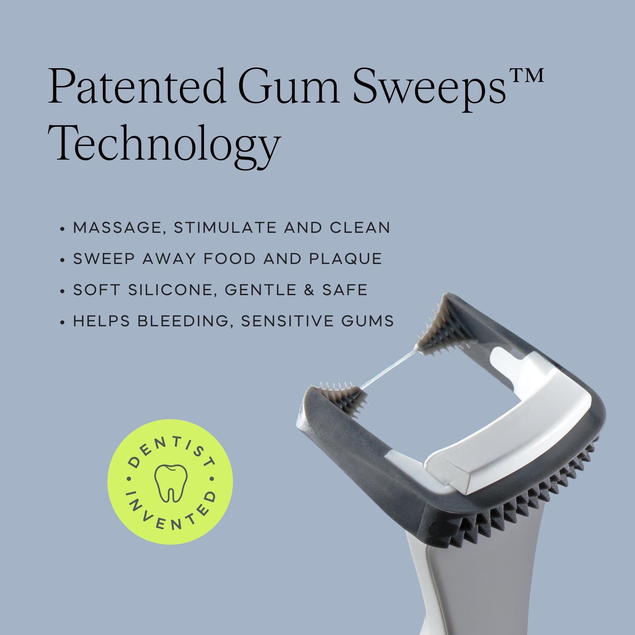 Slate Flosser Refills – Reusable Woven Floss, PFAS-Free, Non-Toxic | 20-Pk Gray Thin Floss Heads