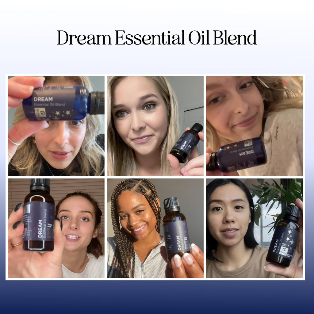 Sleep Essential Oil Blend for Diffuser | Dream Essential Oils – Clary Sage, Ylang-Ylang, Roman Chamomile & Lavender (1 Fl Oz)